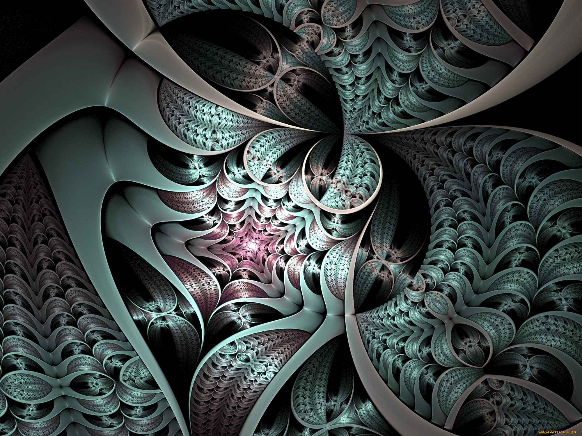 3д, графика, фракталы, , fractal, цвета, узор, фон