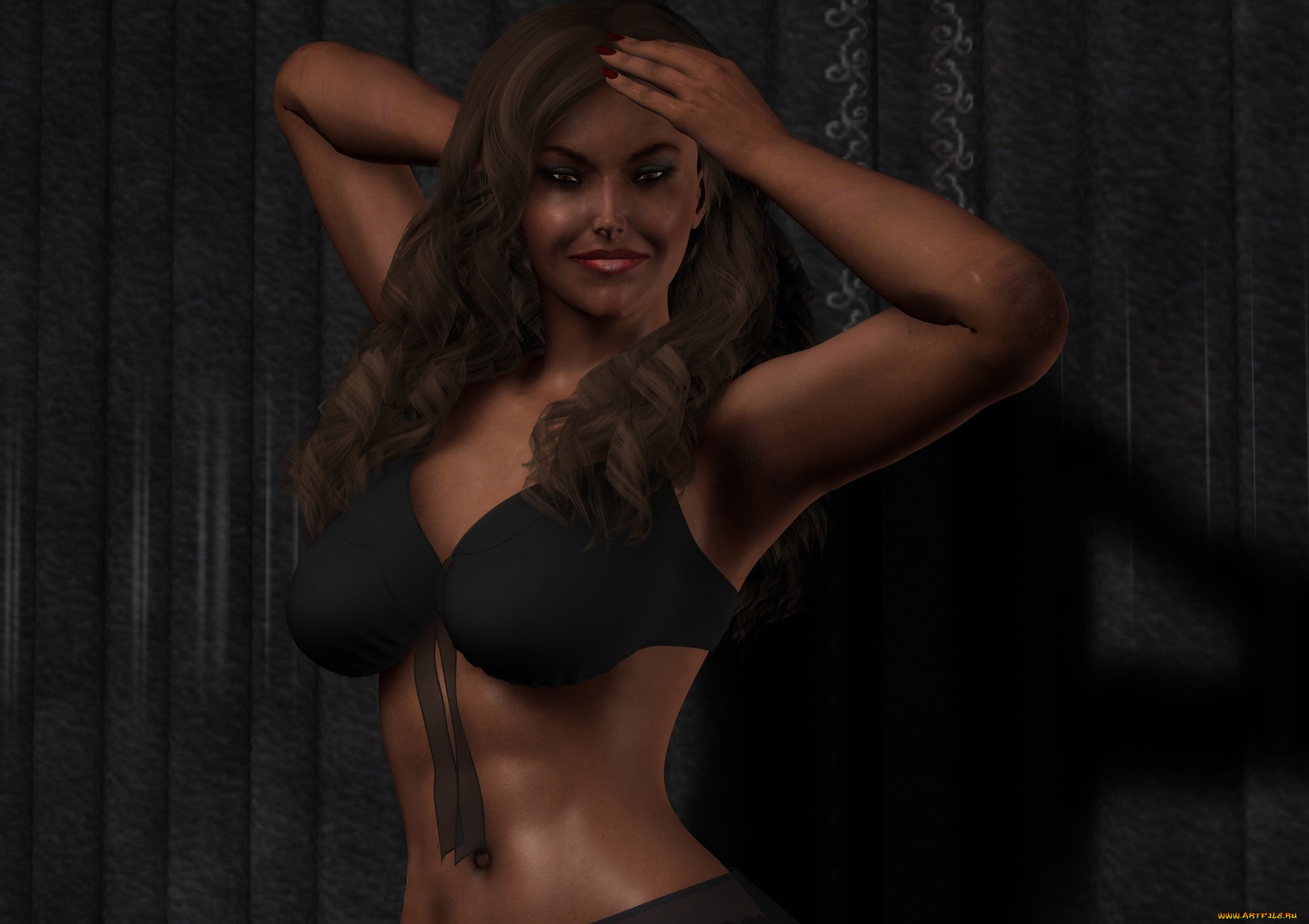 3д, графика, люди, , people, фон, взгляд, девушка