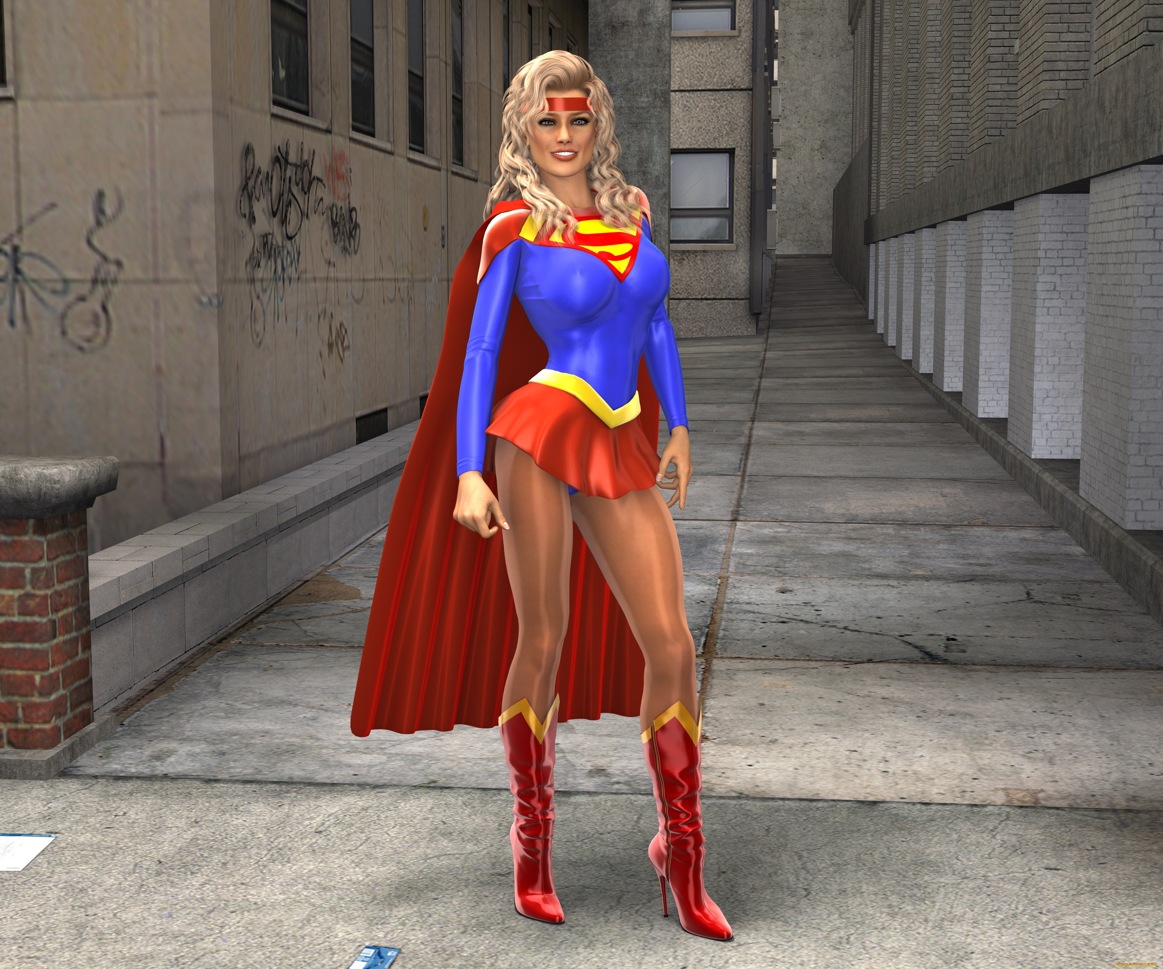 3д, графика, люди, , people, взгляд, улыбка, девушка, блондинка, фон