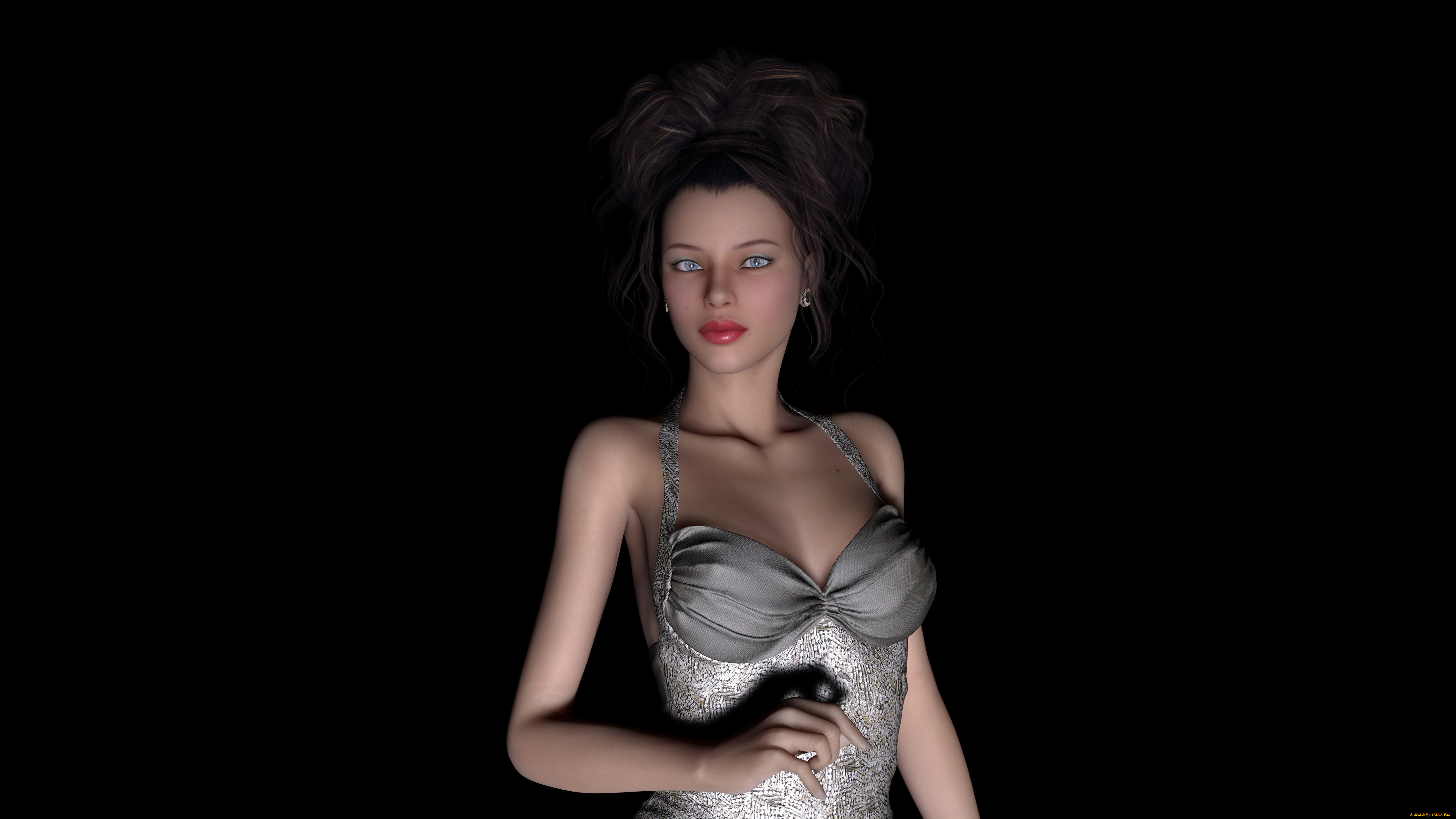 3д, графика, люди, , people, фон, взгляд, девушка