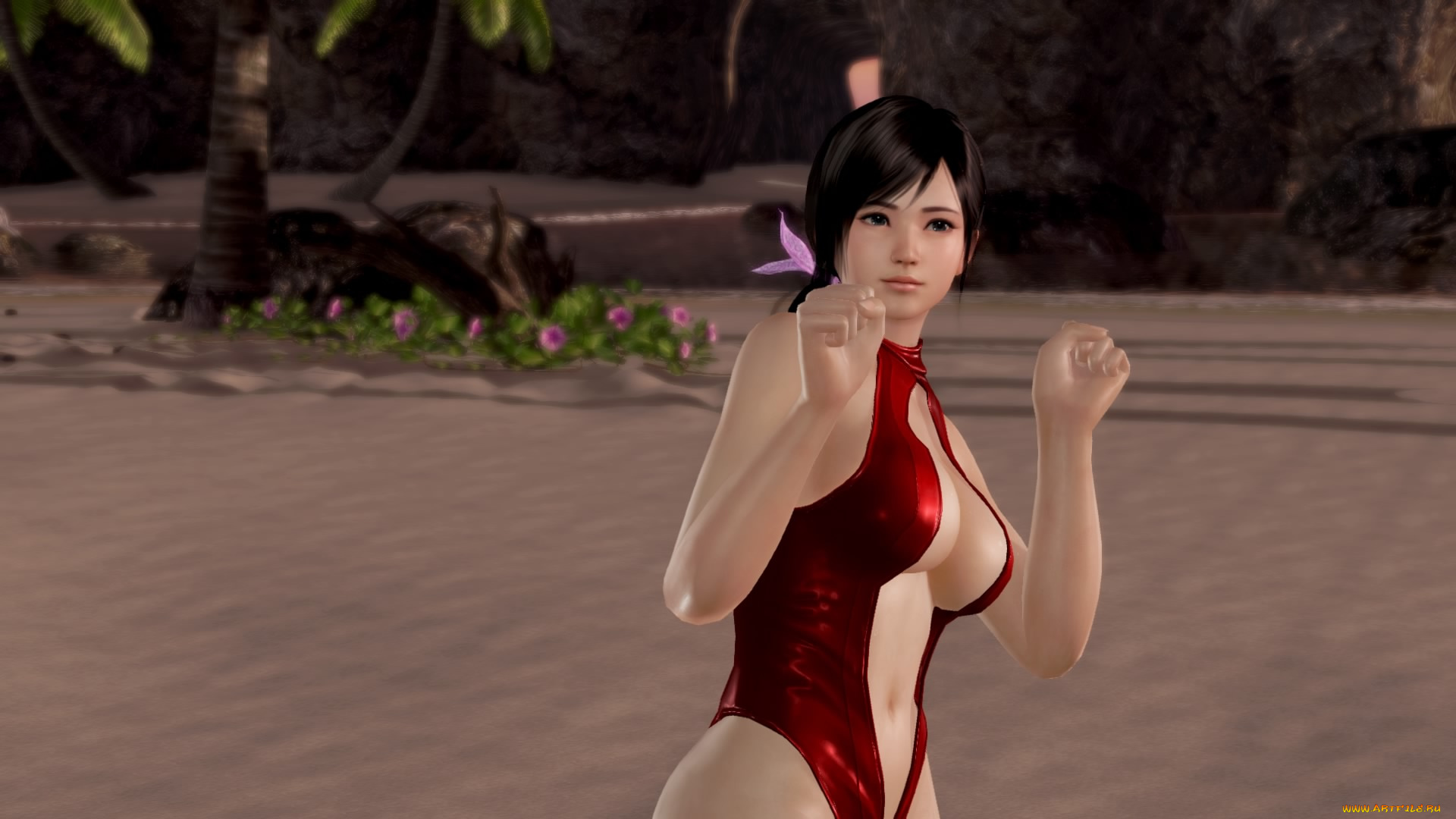 3д, графика, аниме, , anime, фон, взгляд, девушка