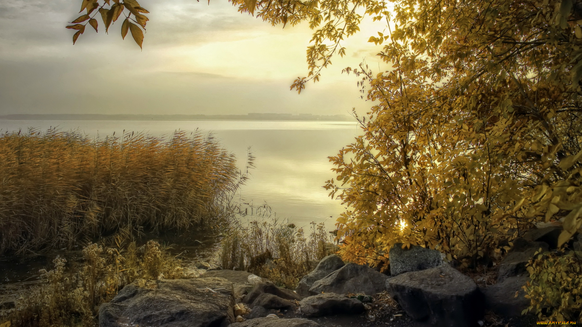 природа, реки, озера, пейзаж, осень, озеро