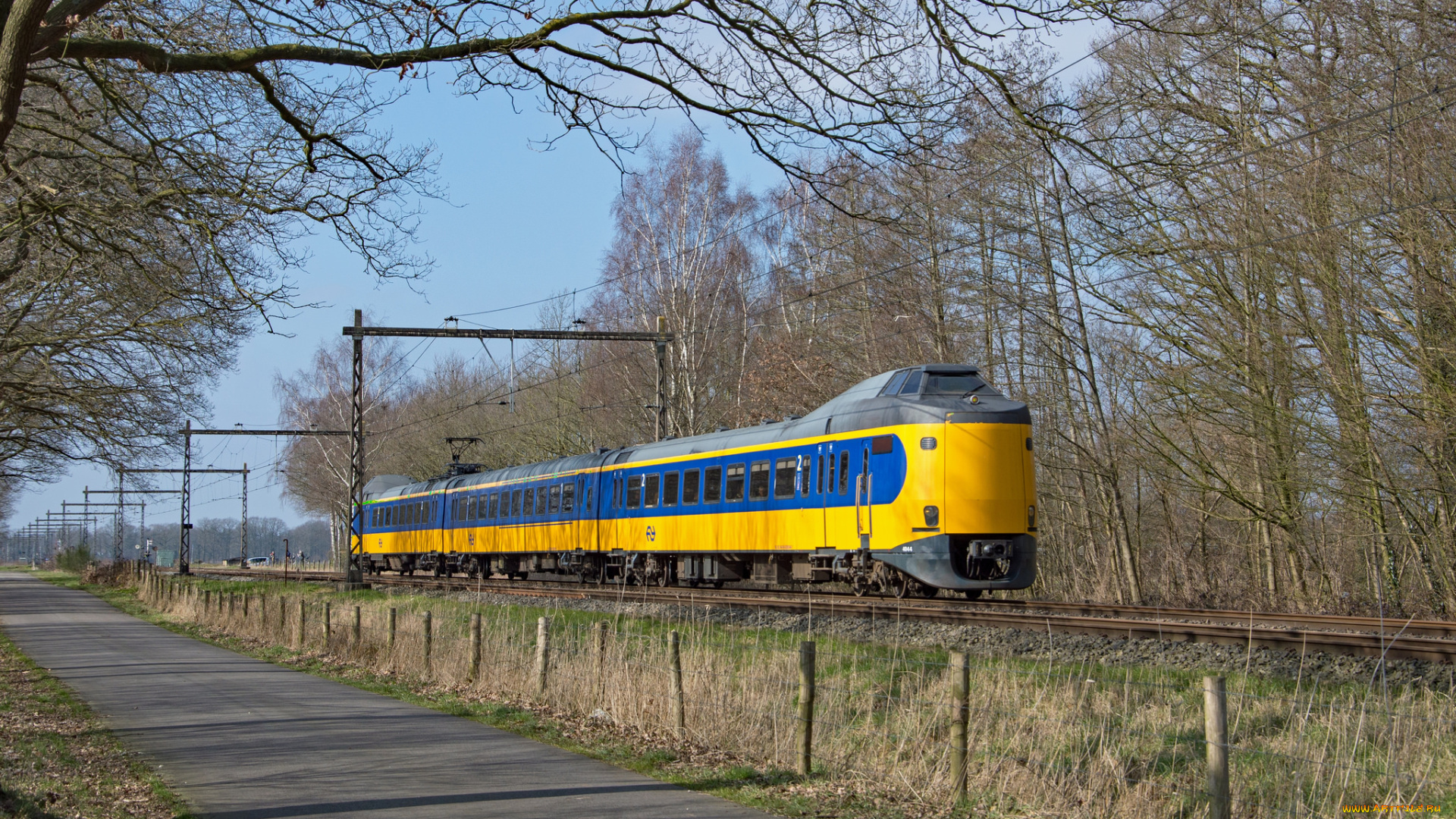 техника, поезда, локомотив, рельсы, состав