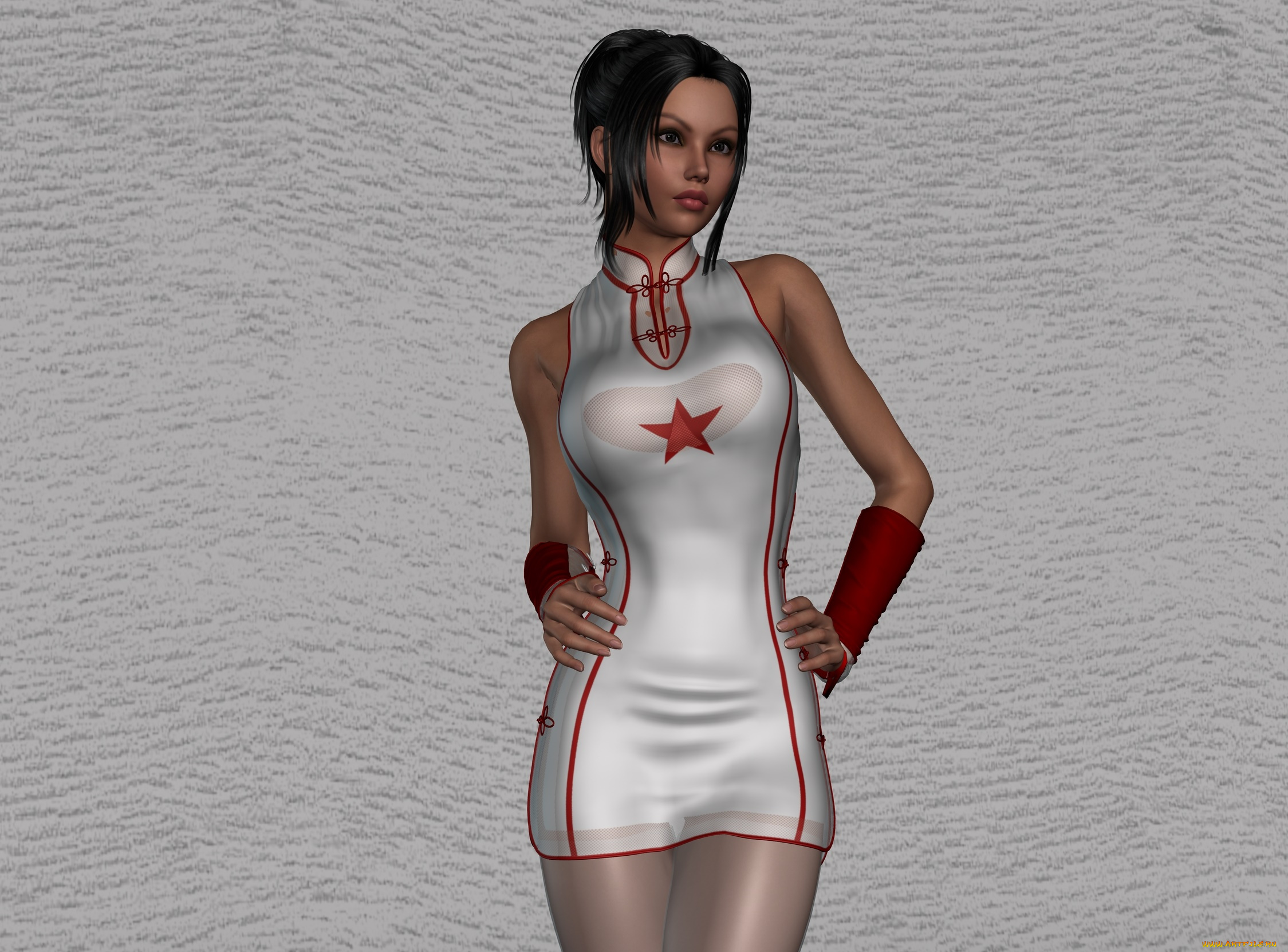 3д, графика, люди, , people, фон, взгляд, девушка