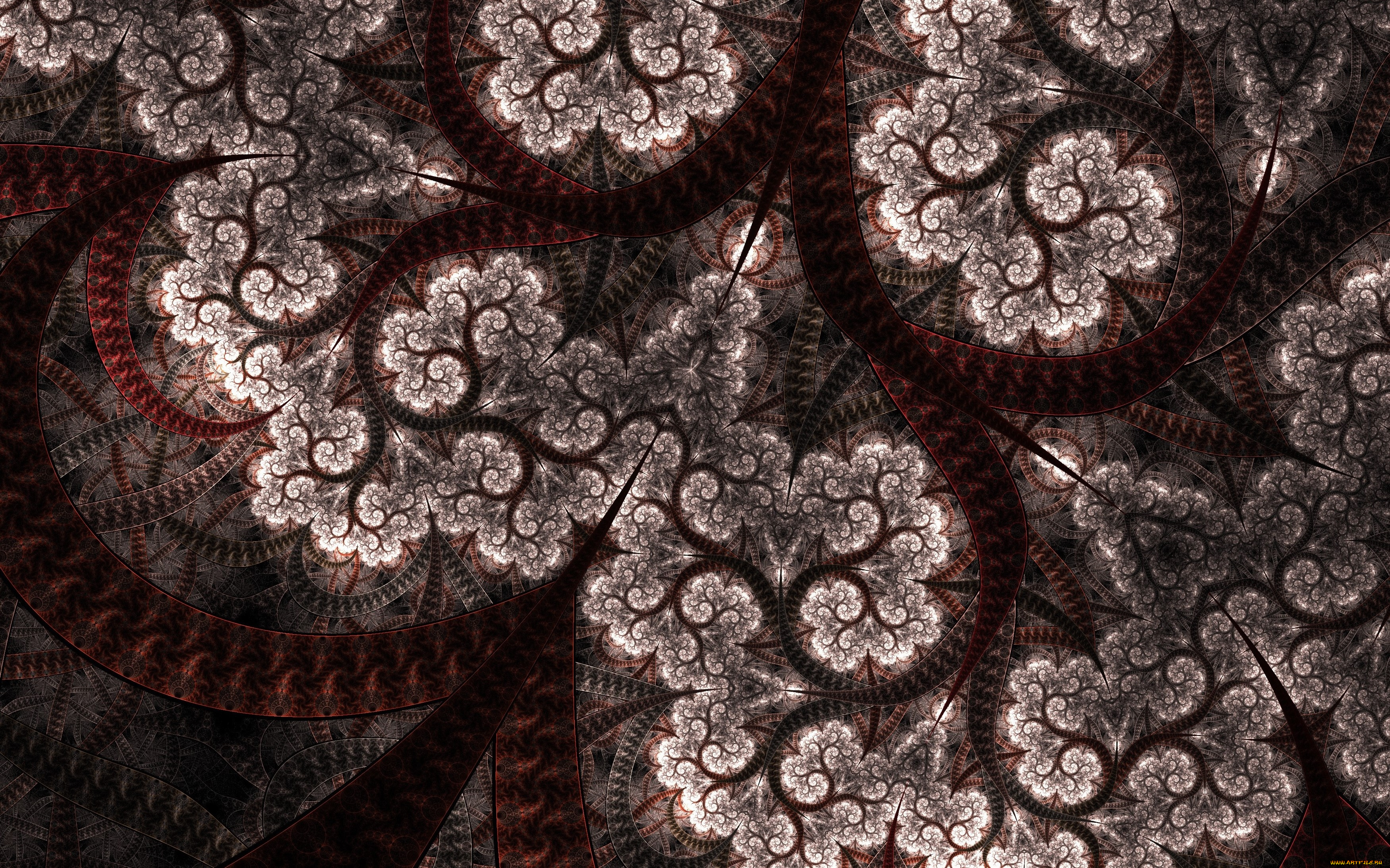 3д, графика, фракталы, , fractal, цвета, фон, узор