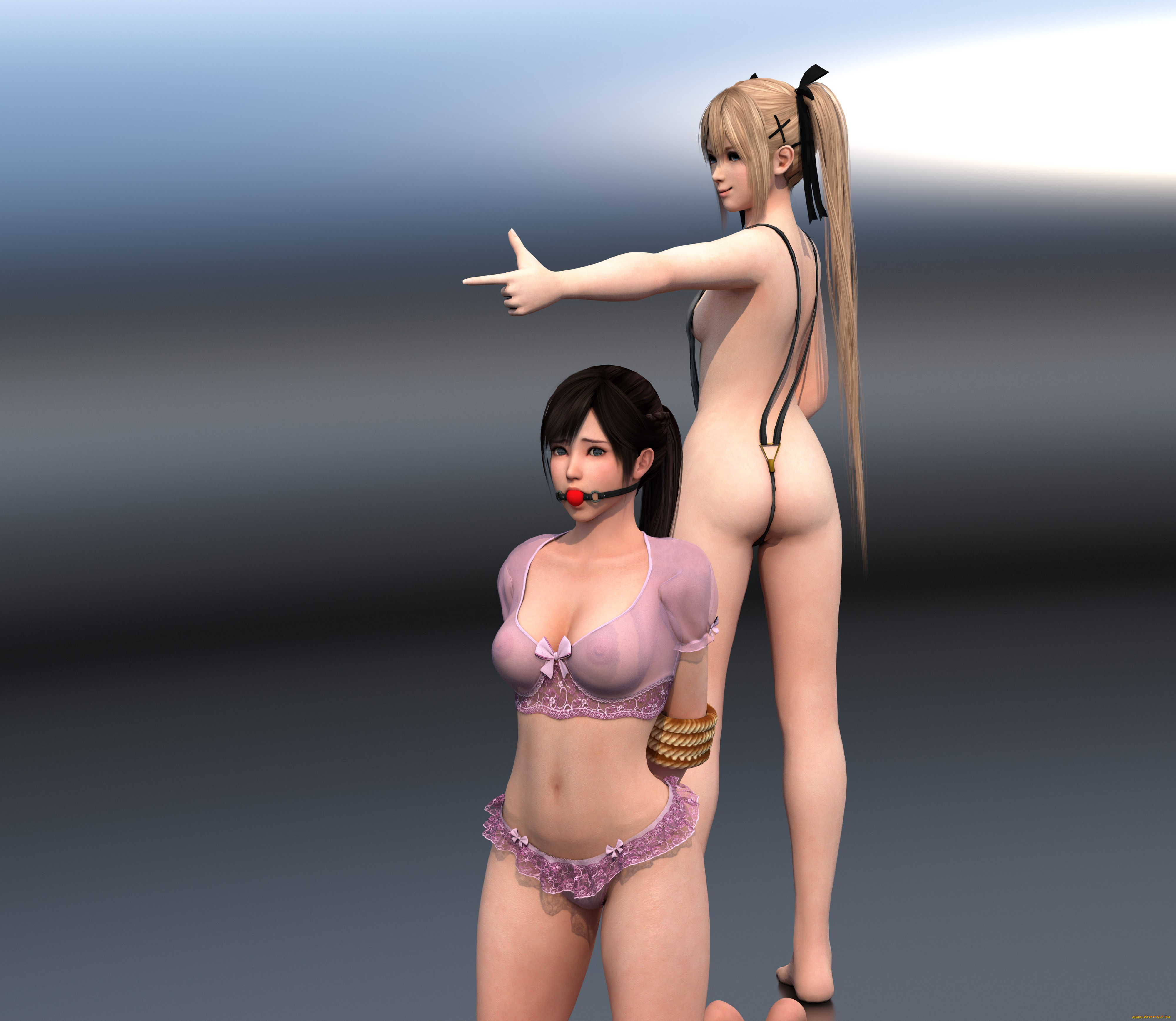 3д, графика, аниме, , anime, фон, взгляд, девушки