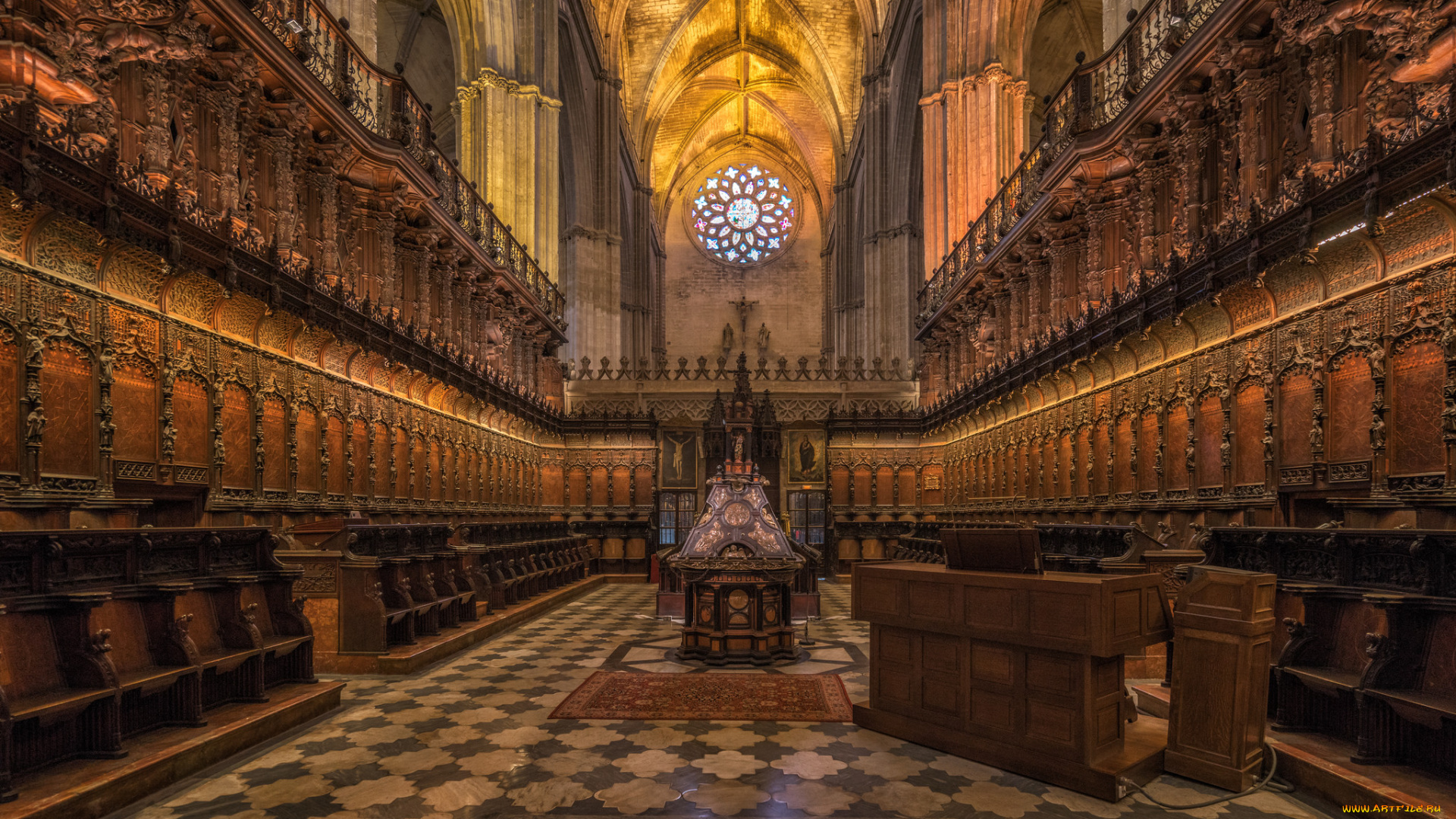 catedral, de, sevilla, интерьер, убранство, , роспись, храма, храм