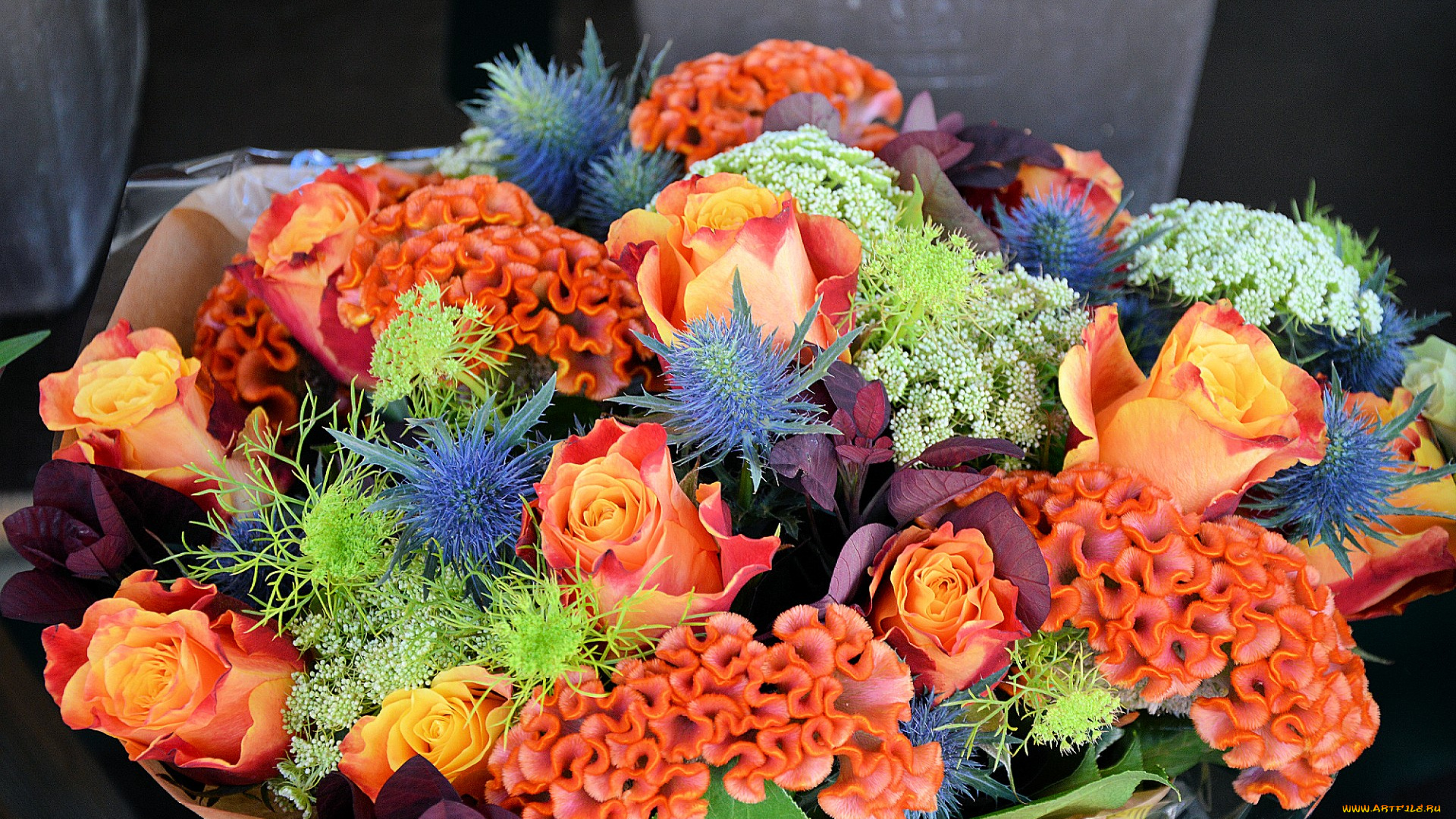 цветы, букеты, , композиции, оригинальный, букет, розы