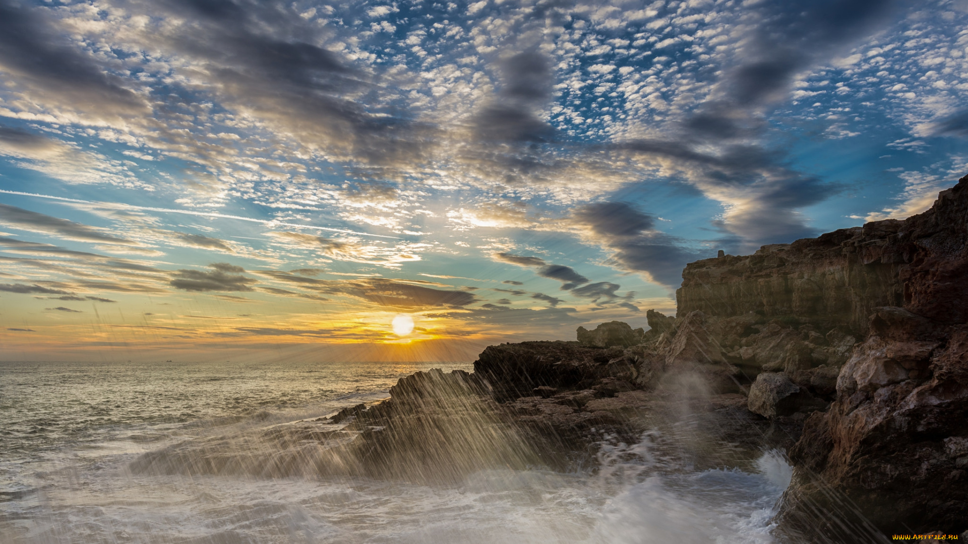 природа, побережье, берег, море