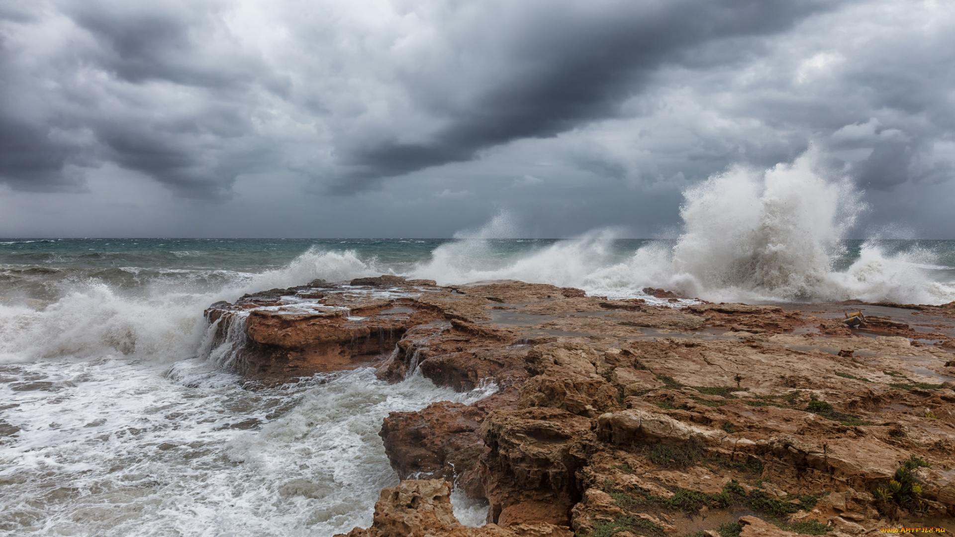 природа, побережье, берег, море
