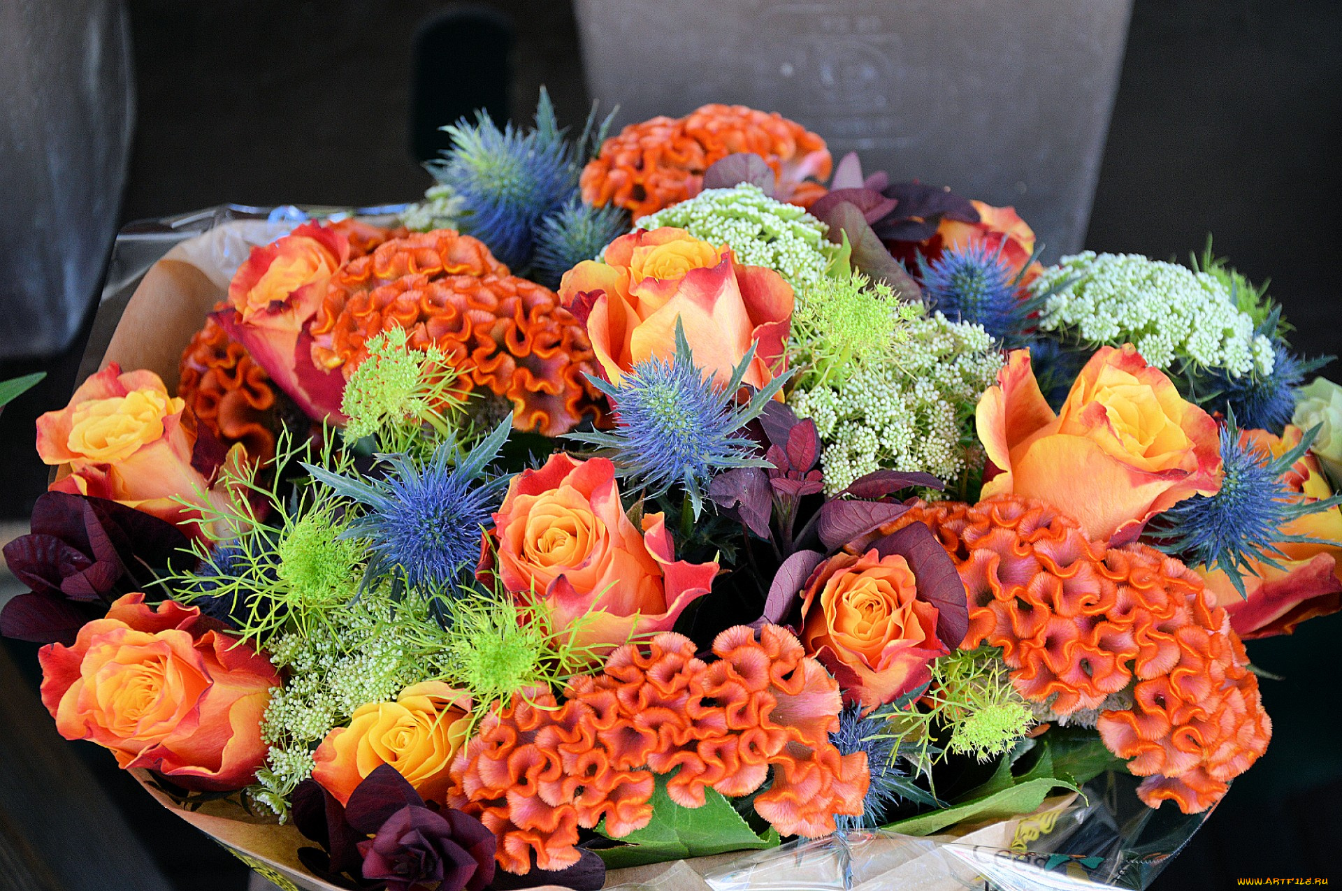 цветы, букеты, , композиции, оригинальный, букет, розы