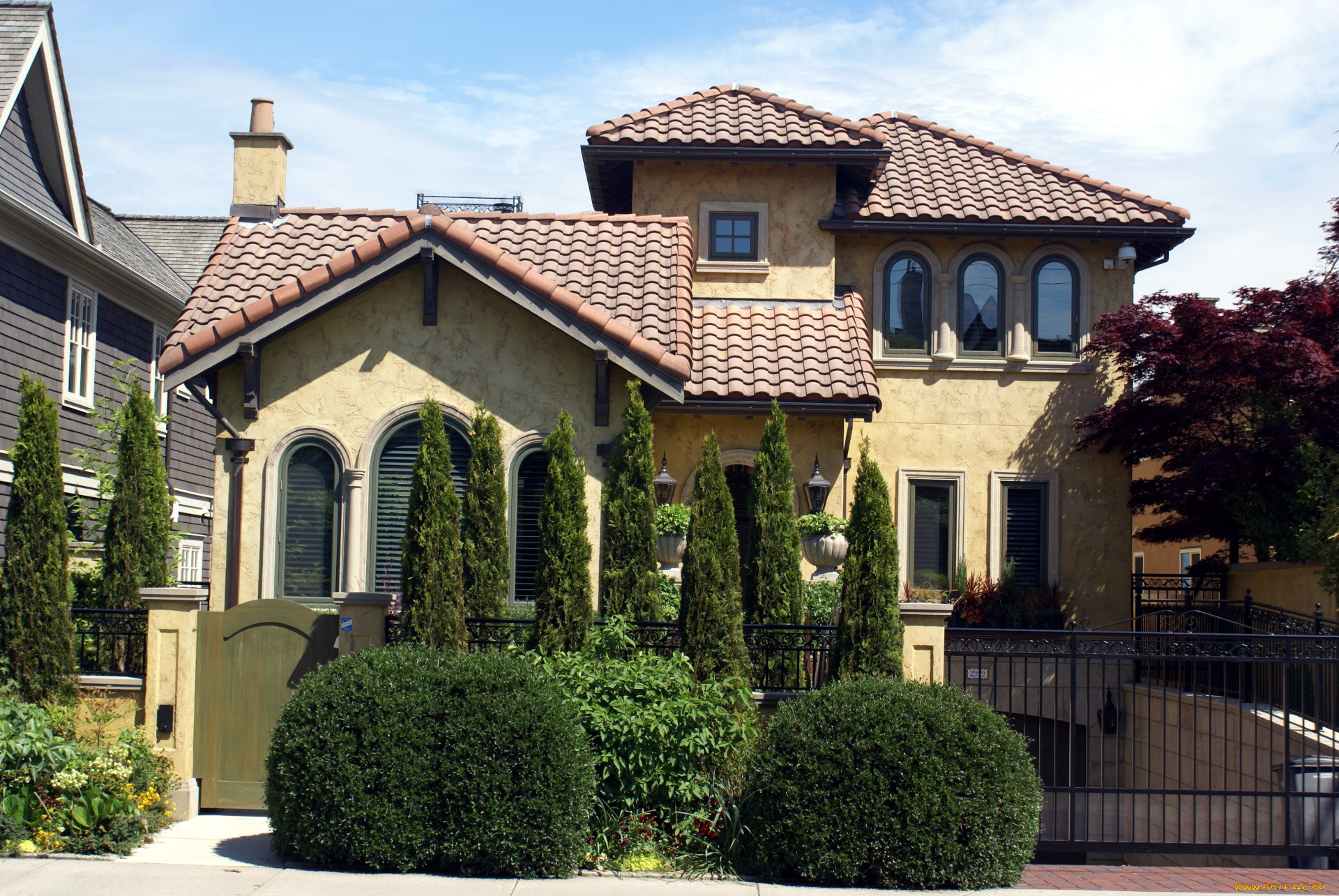 города, -, здания, , дома, особняк