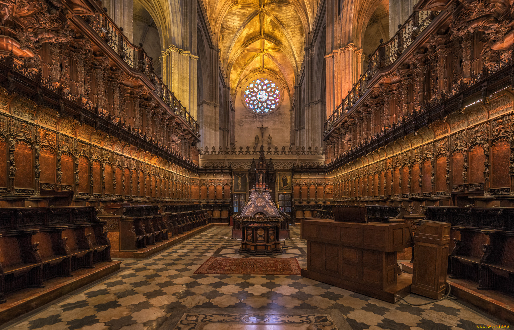 catedral, de, sevilla, интерьер, убранство, , роспись, храма, храм