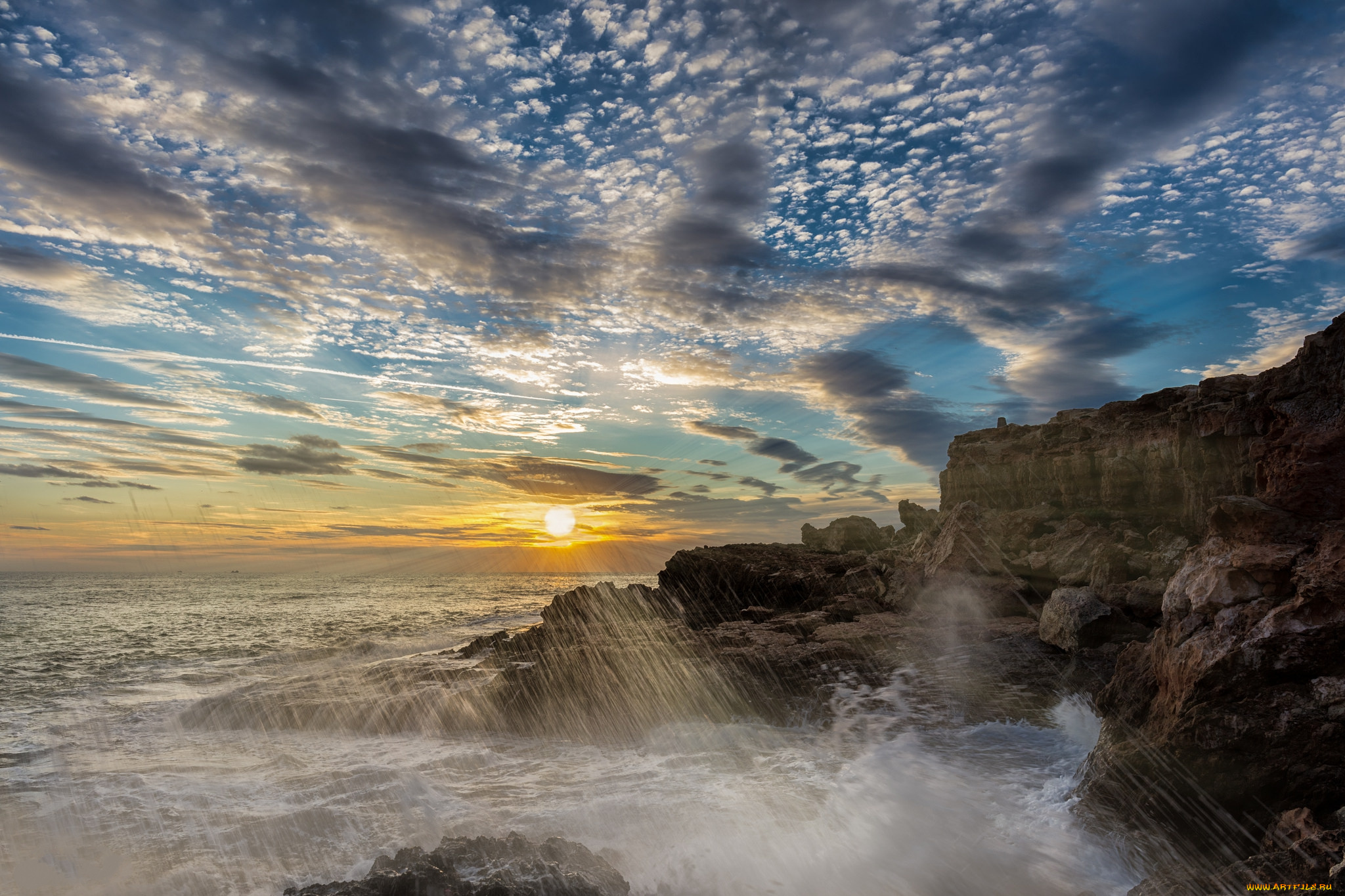 природа, побережье, берег, море