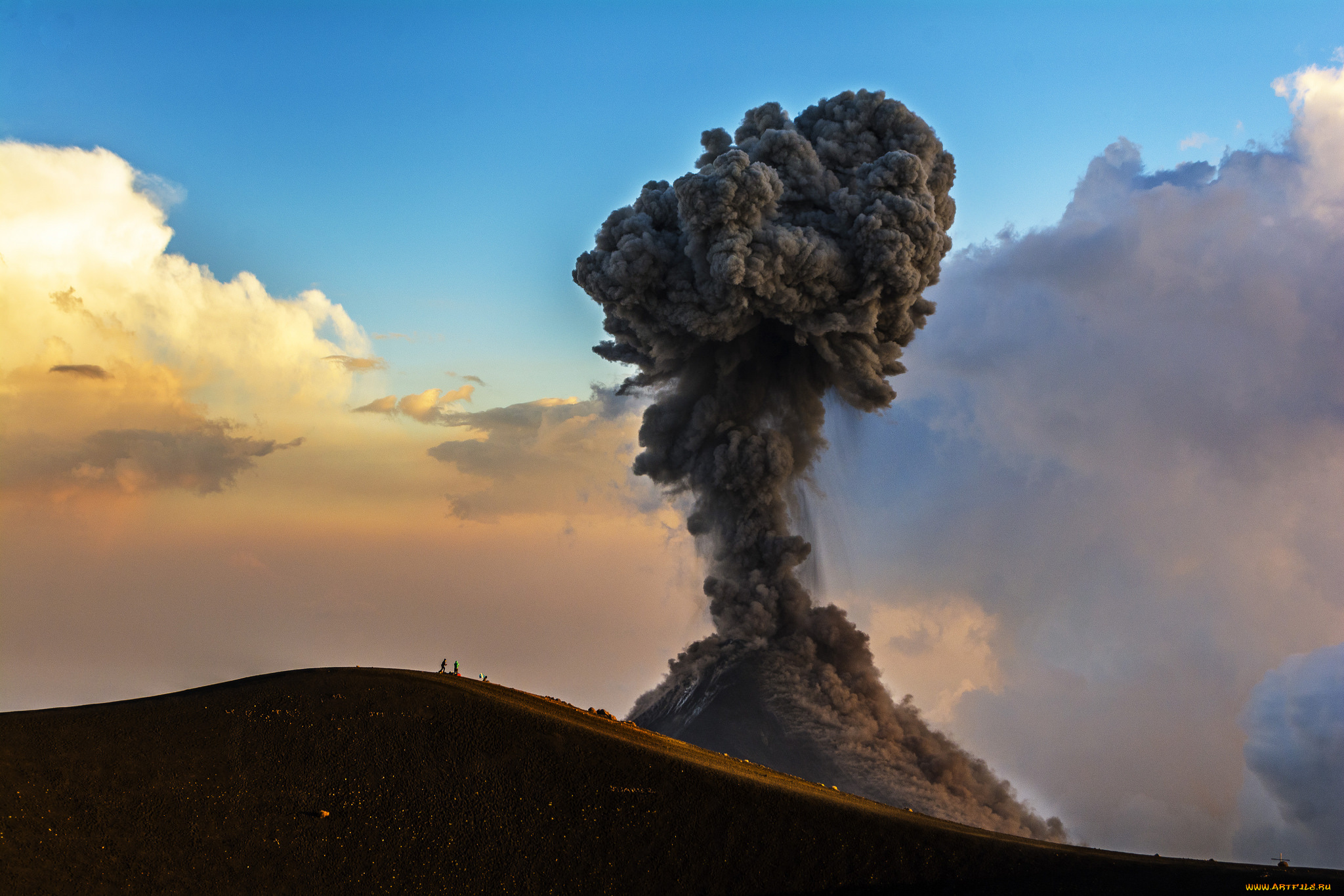 природа, стихия, вулкан