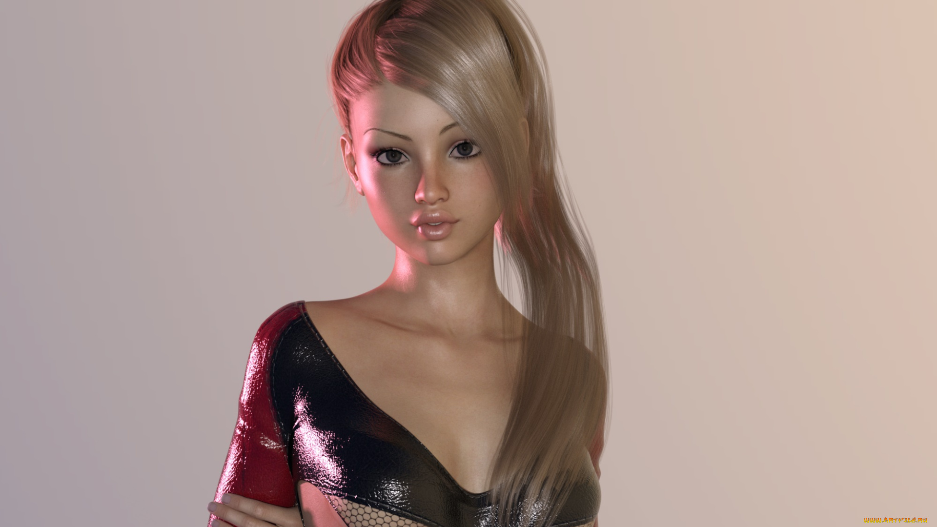 3д, графика, люди, , people, девушка, взгляд, фон