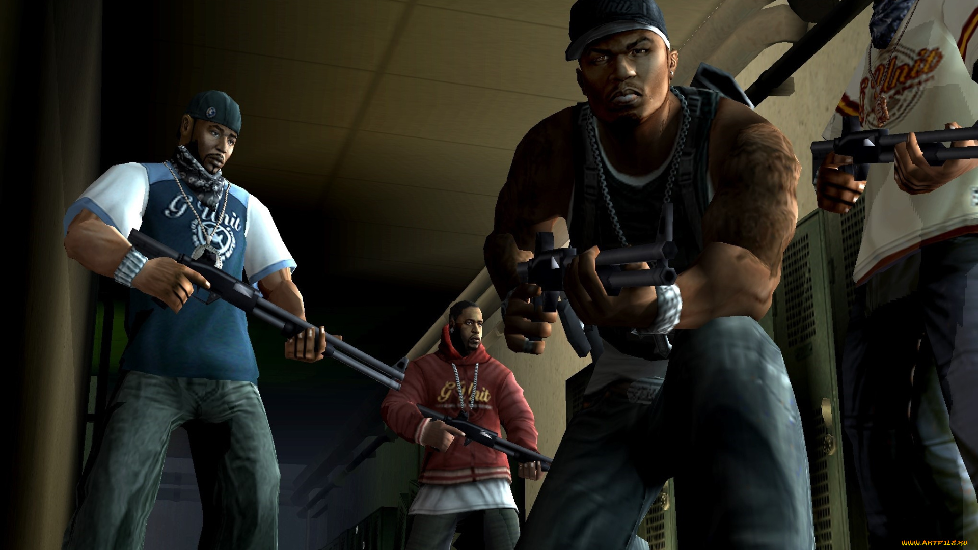 видео, игры, 50, cent, , bulletproof, оружие, бандиты