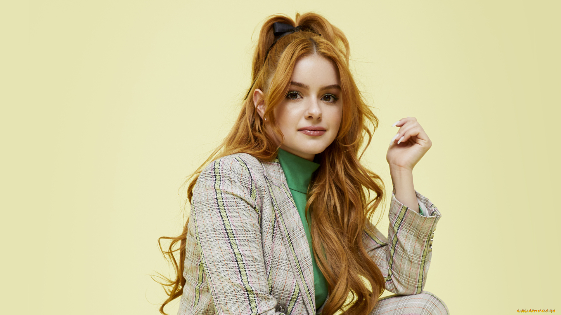 девушки, ariel, winter, рыжая, жакет, свитер