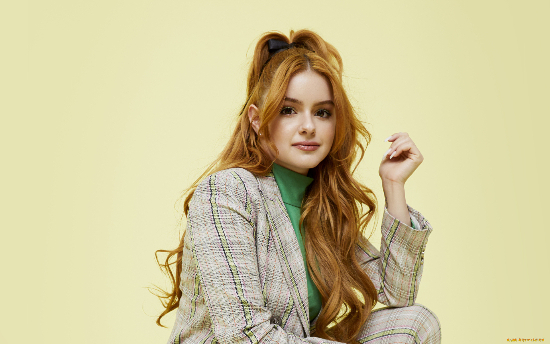 девушки, ariel, winter, рыжая, жакет, свитер