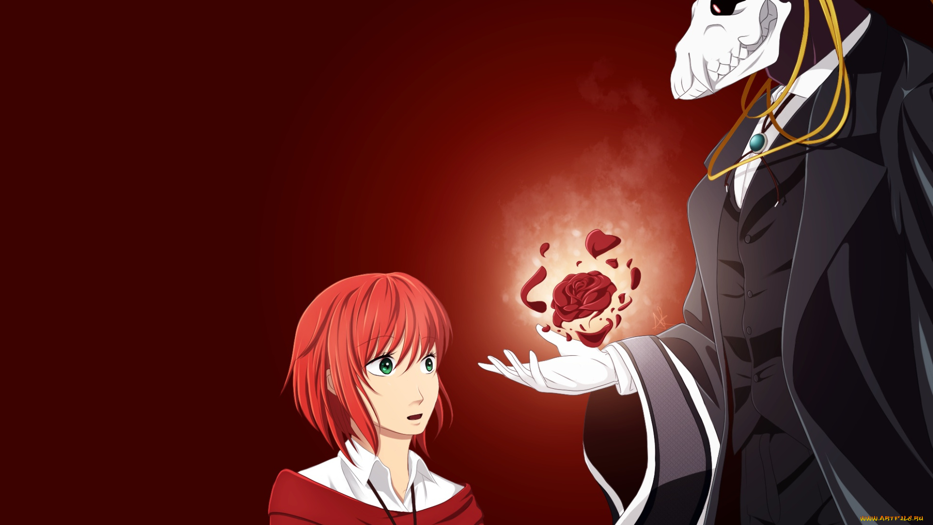 аниме, mahou, tsukai, no, yome, невеста, чародея