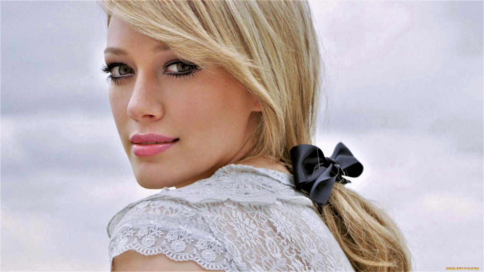 девушки, hilary, duff, блондинка, лицо