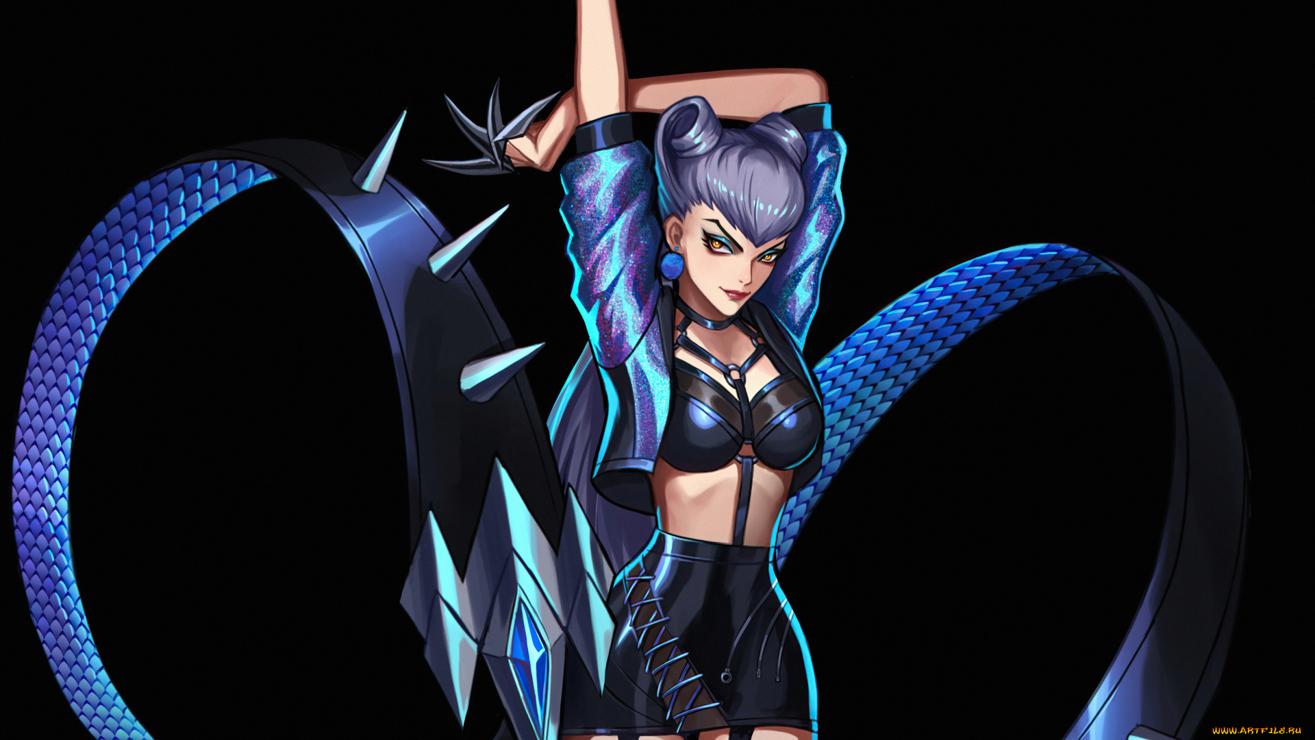 видео, игры, league, of, legends, league, of, legends, evelynn