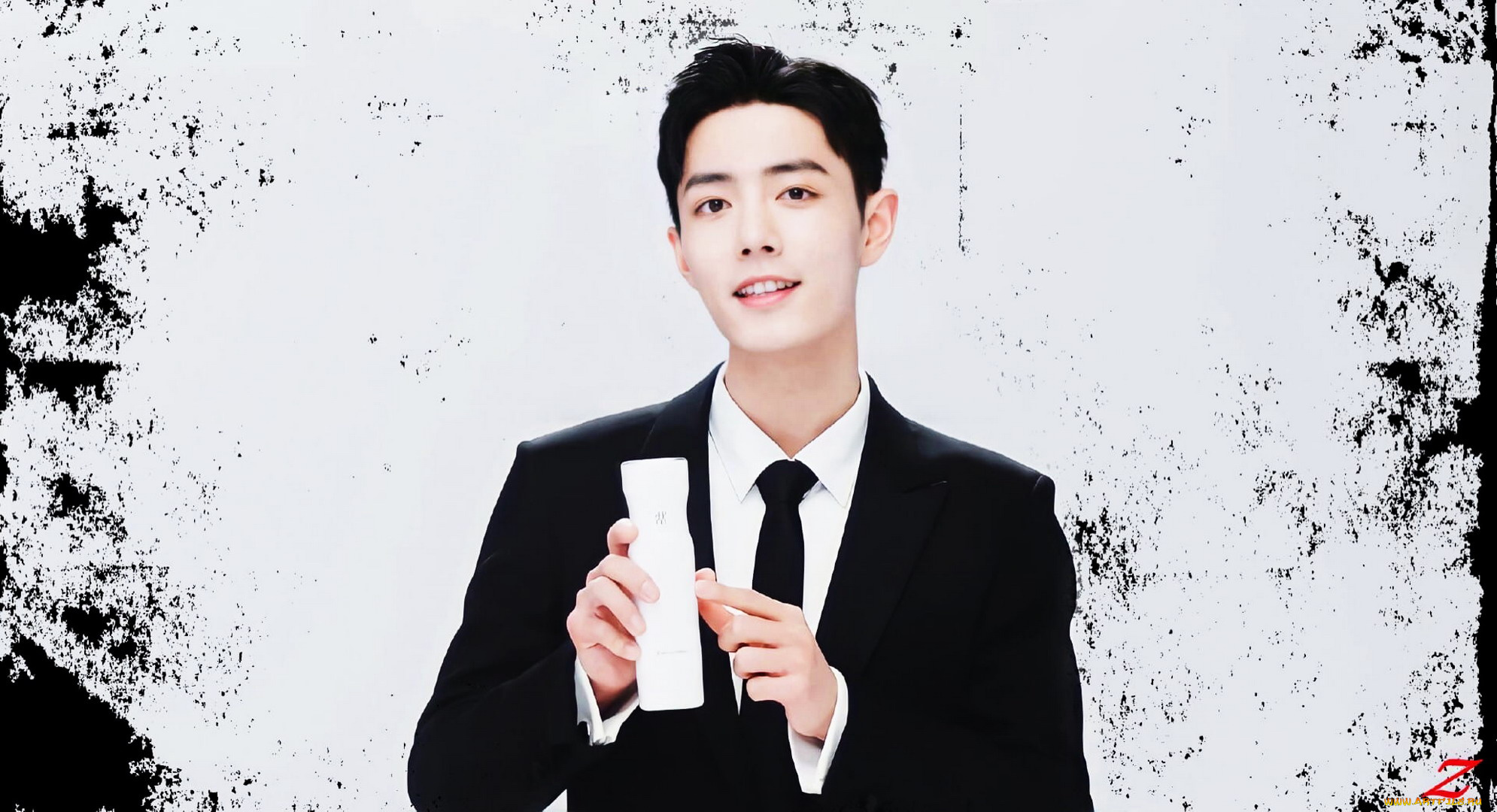 мужчины, xiao, zhan, актер, костюм, бутылка