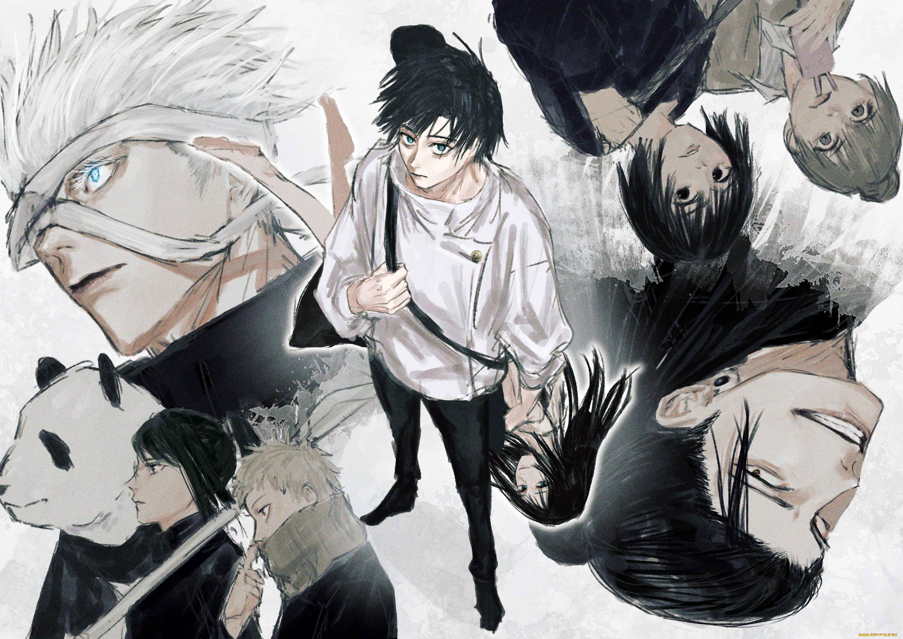 аниме, jujutsu, kaisen, магическая, битва