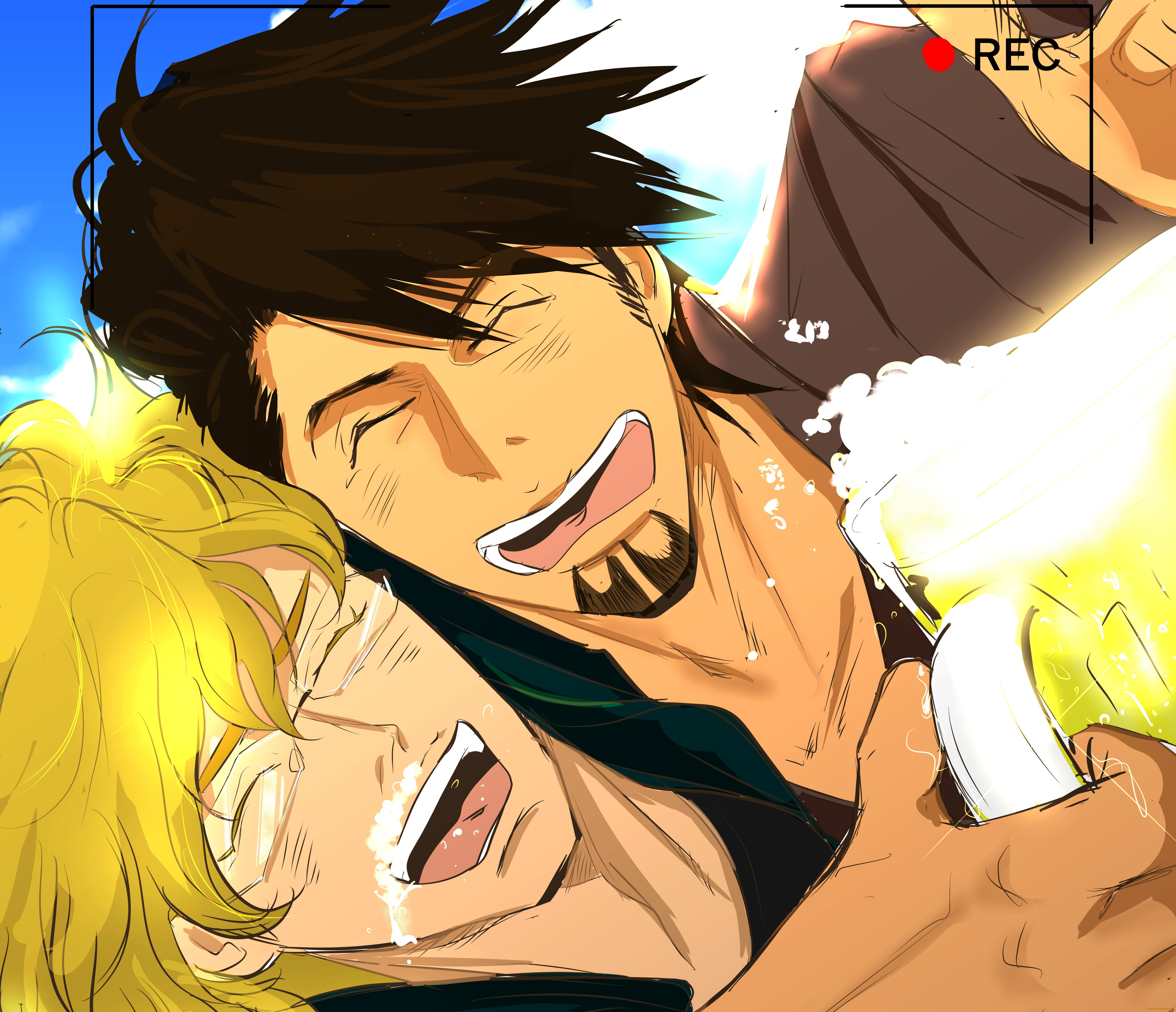 аниме, tiger, and, bunny, тигр, и, кролик