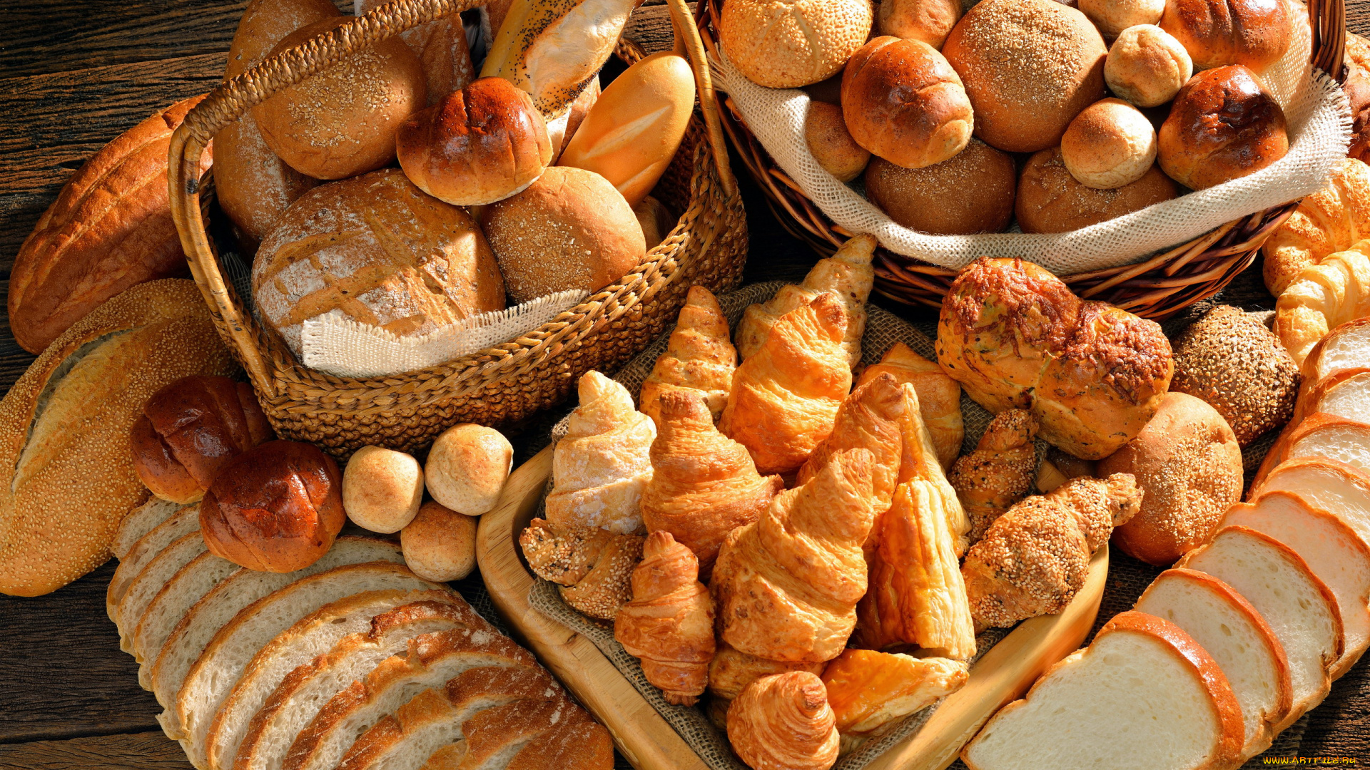 еда, хлеб, , выпечка, булочки, рогалики