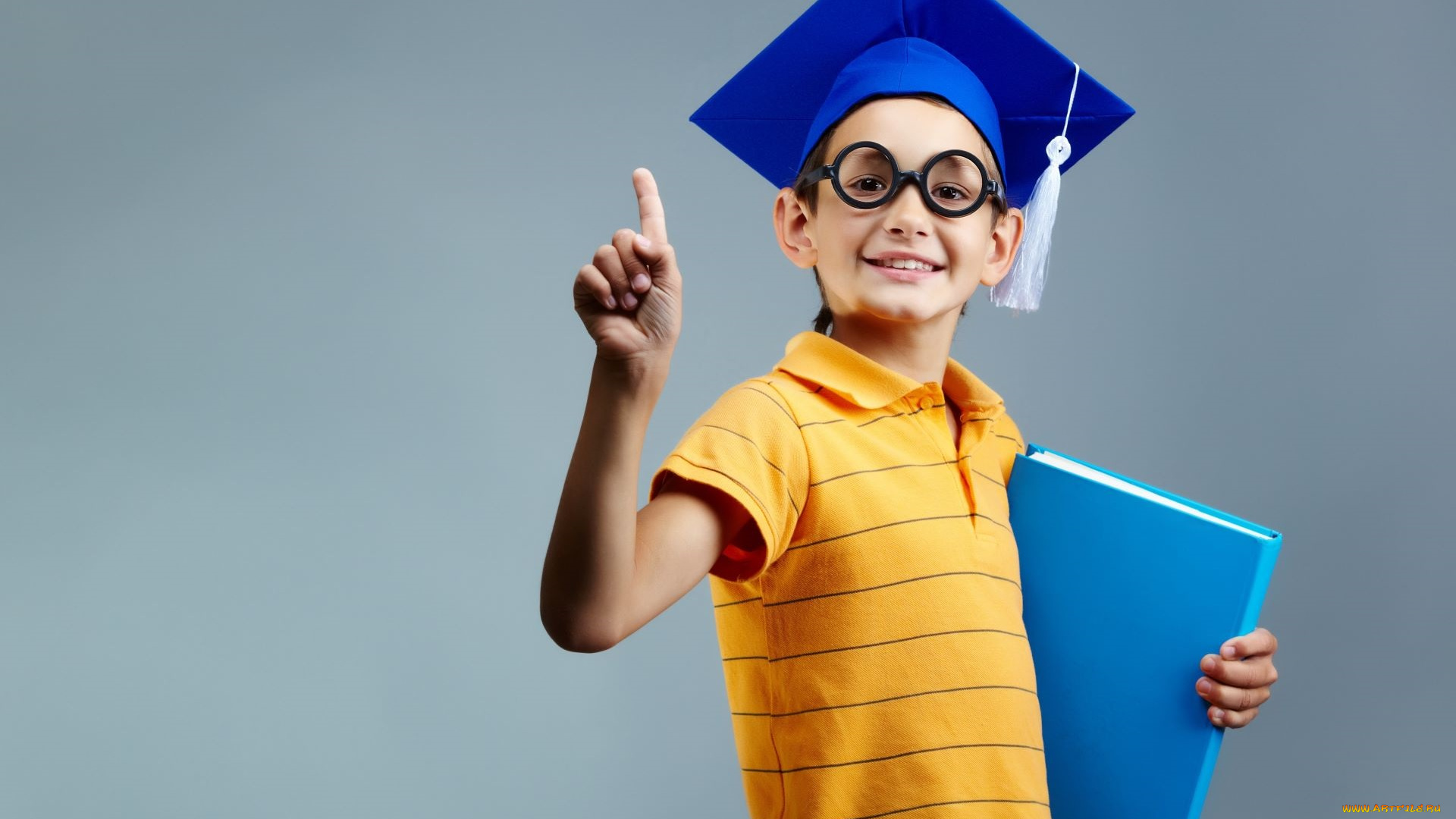 разное, дети, мальчик, шляпа, очки, жест, книга