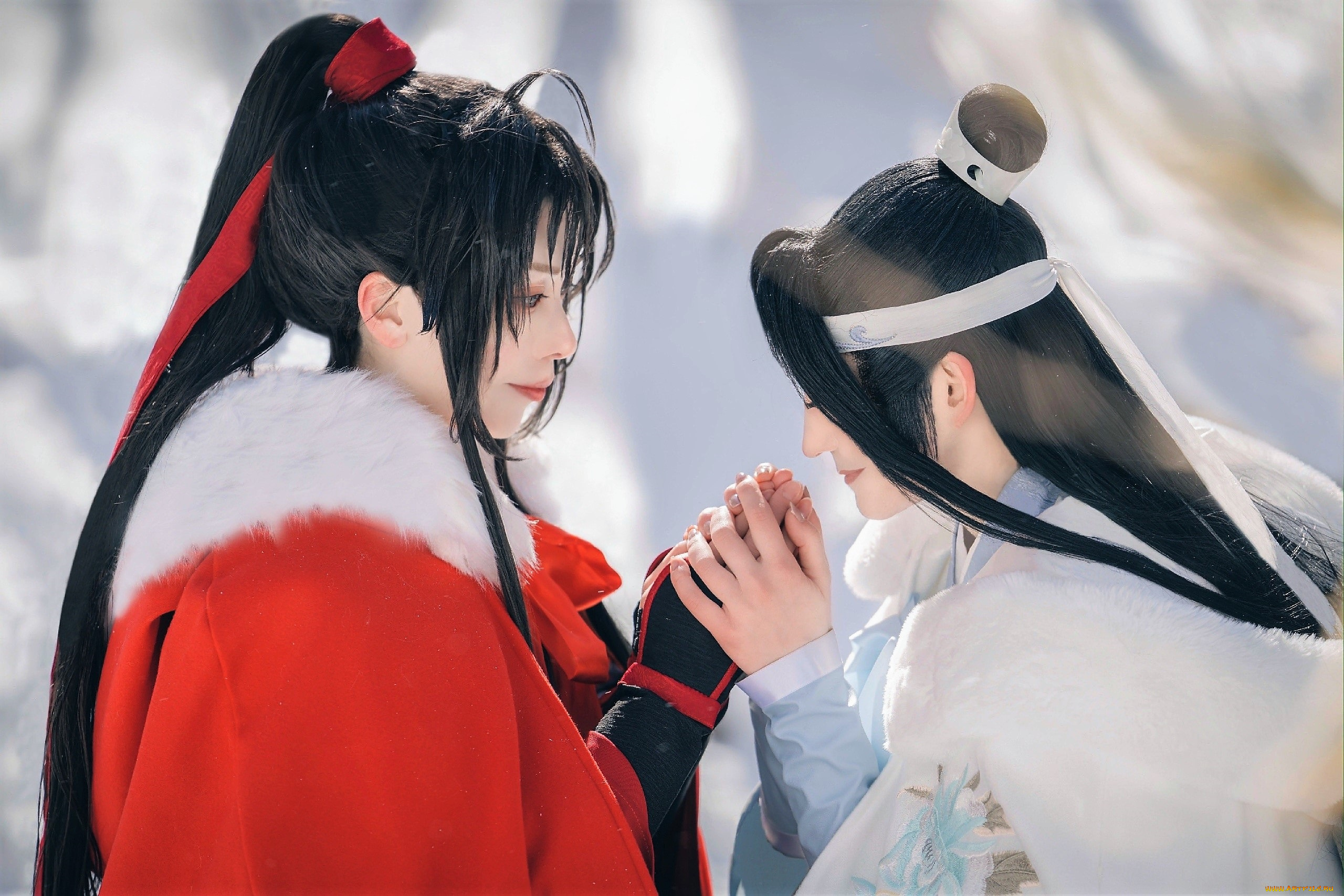 девушки, -, креатив, , косплей, образы, костюмы, пара