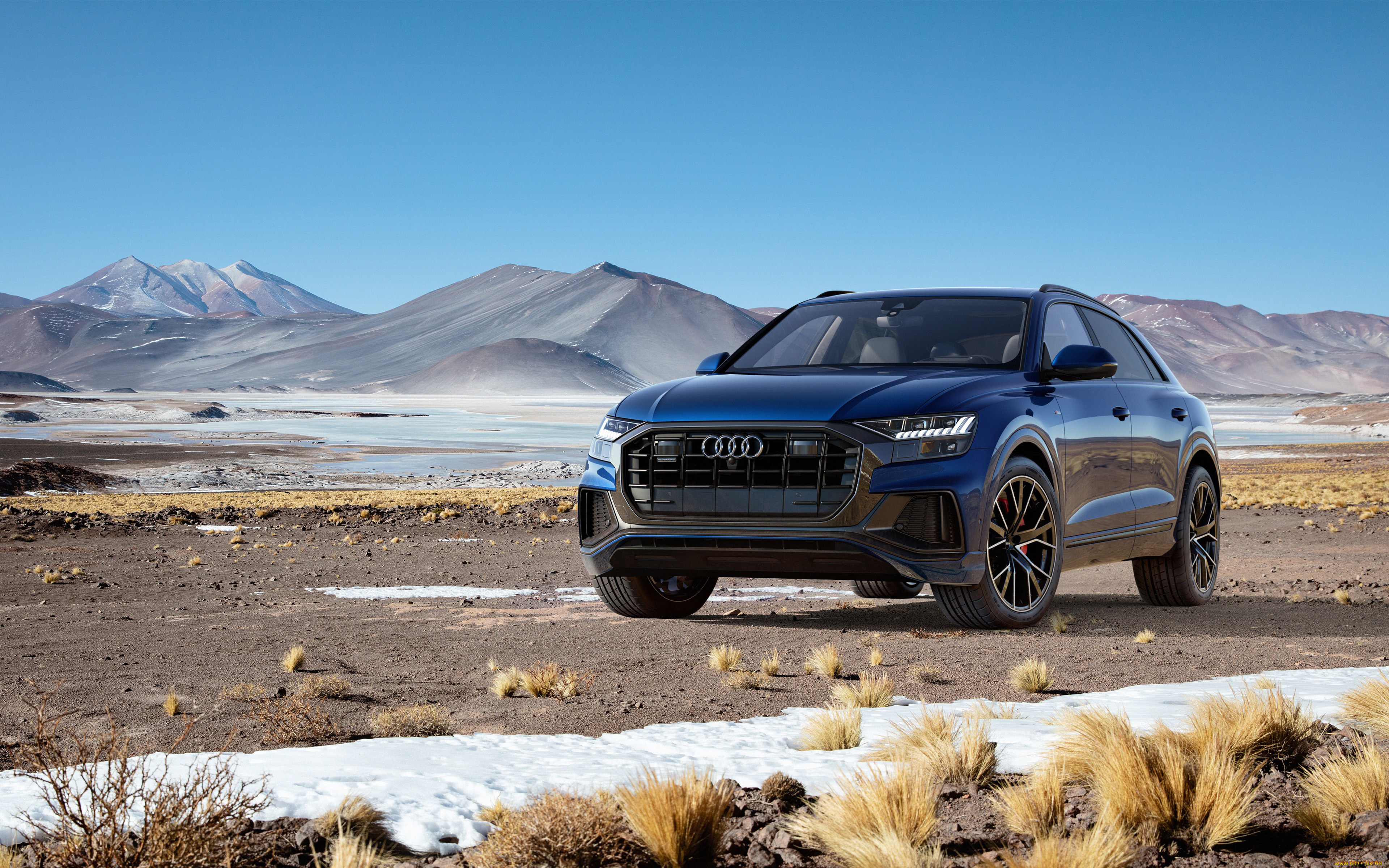 audi, q8, quattro, 2018, автомобили, audi, черный, горы, пустыня