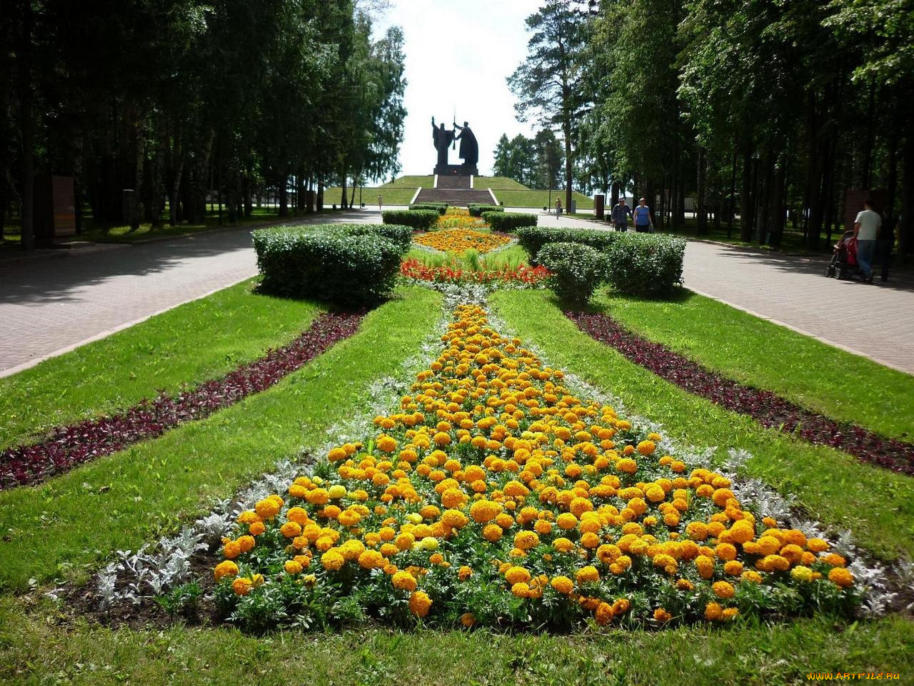 цветы, разные, вместе