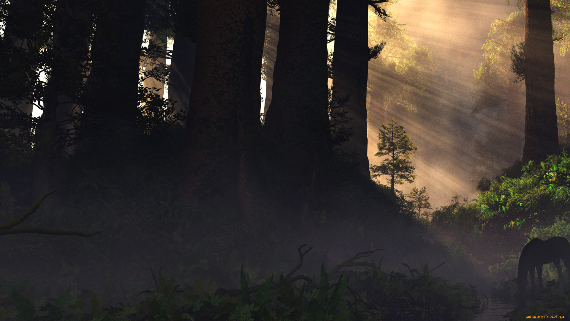 3д, графика, nature, landscape, природа