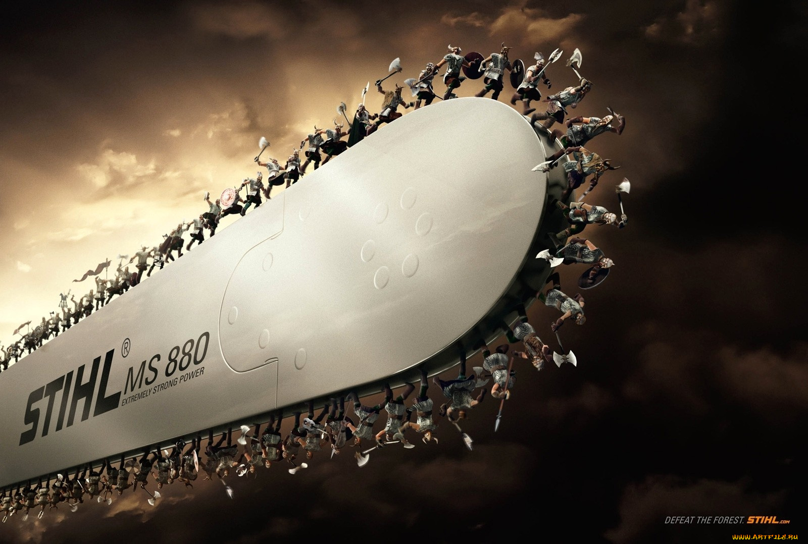 бренды, другое, викинги, бензопила