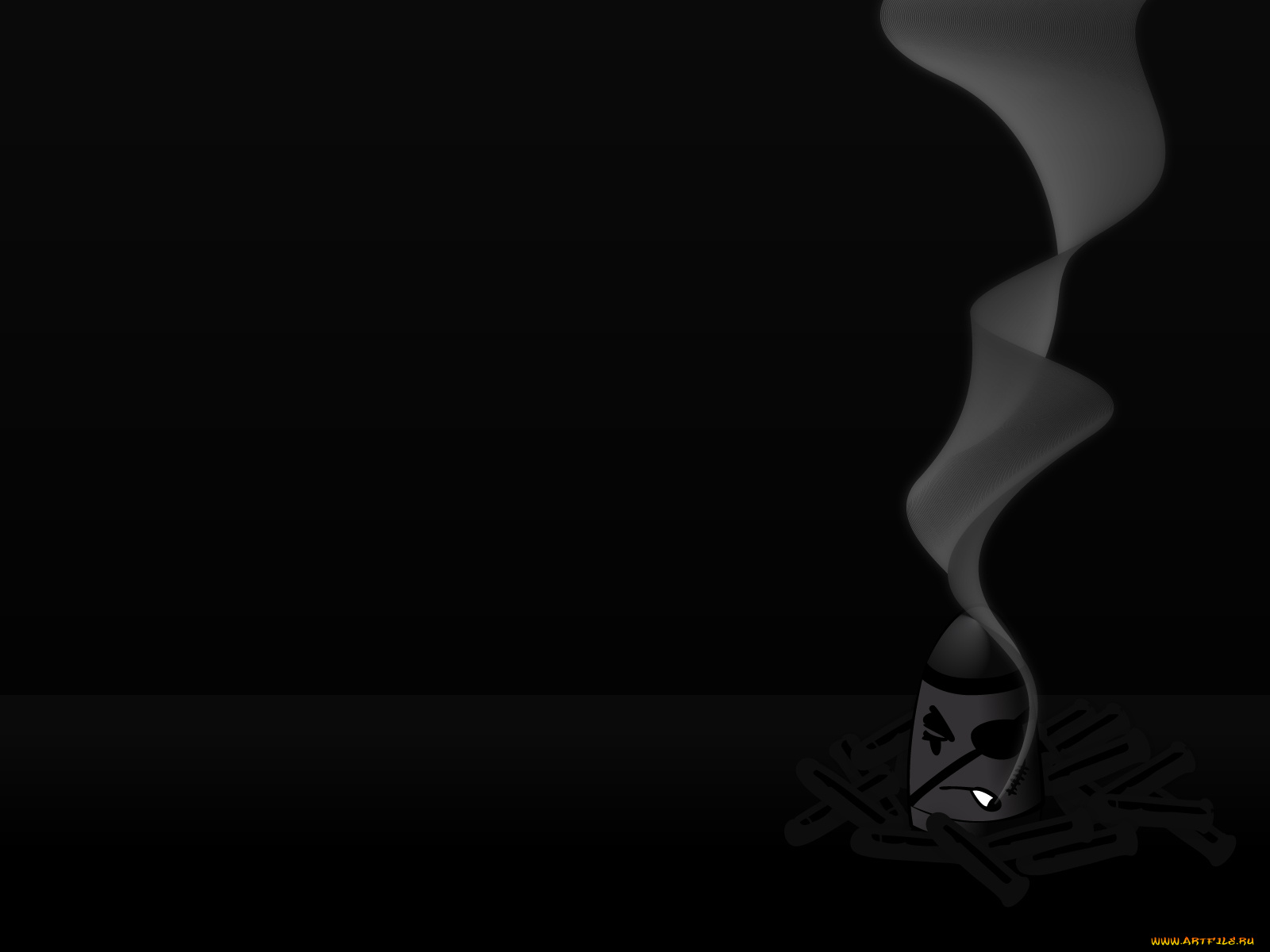 3д, графика, другое, дым, сигарета