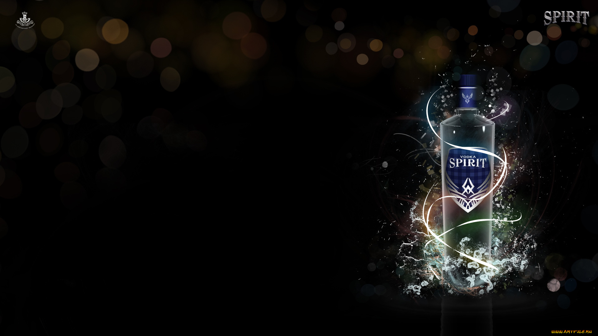 3д, графика, другое, бутылка, линии