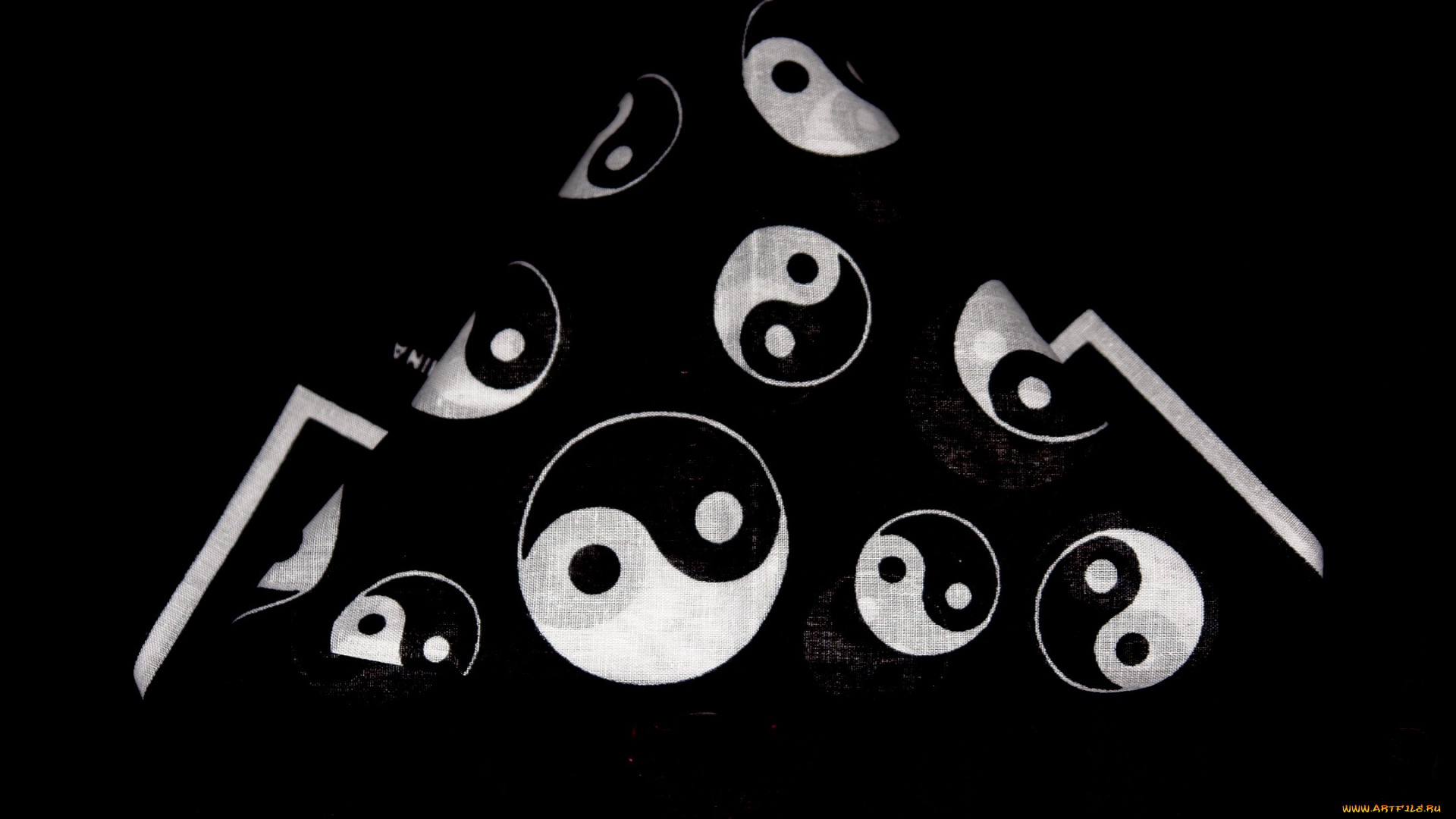 3д, графика, yin, yang, инь, Янь, инь-янь