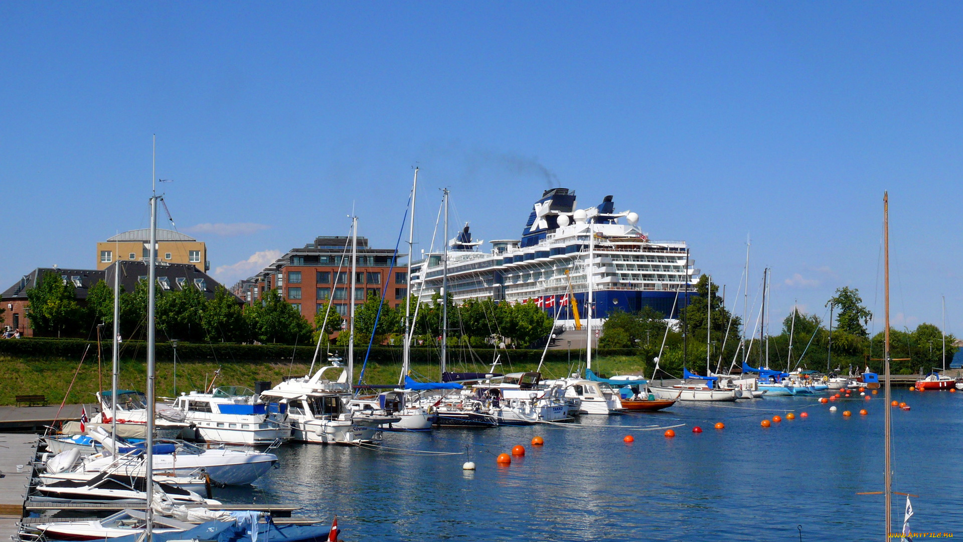 дания, копенгаген, корабли, порты, причалы, порт