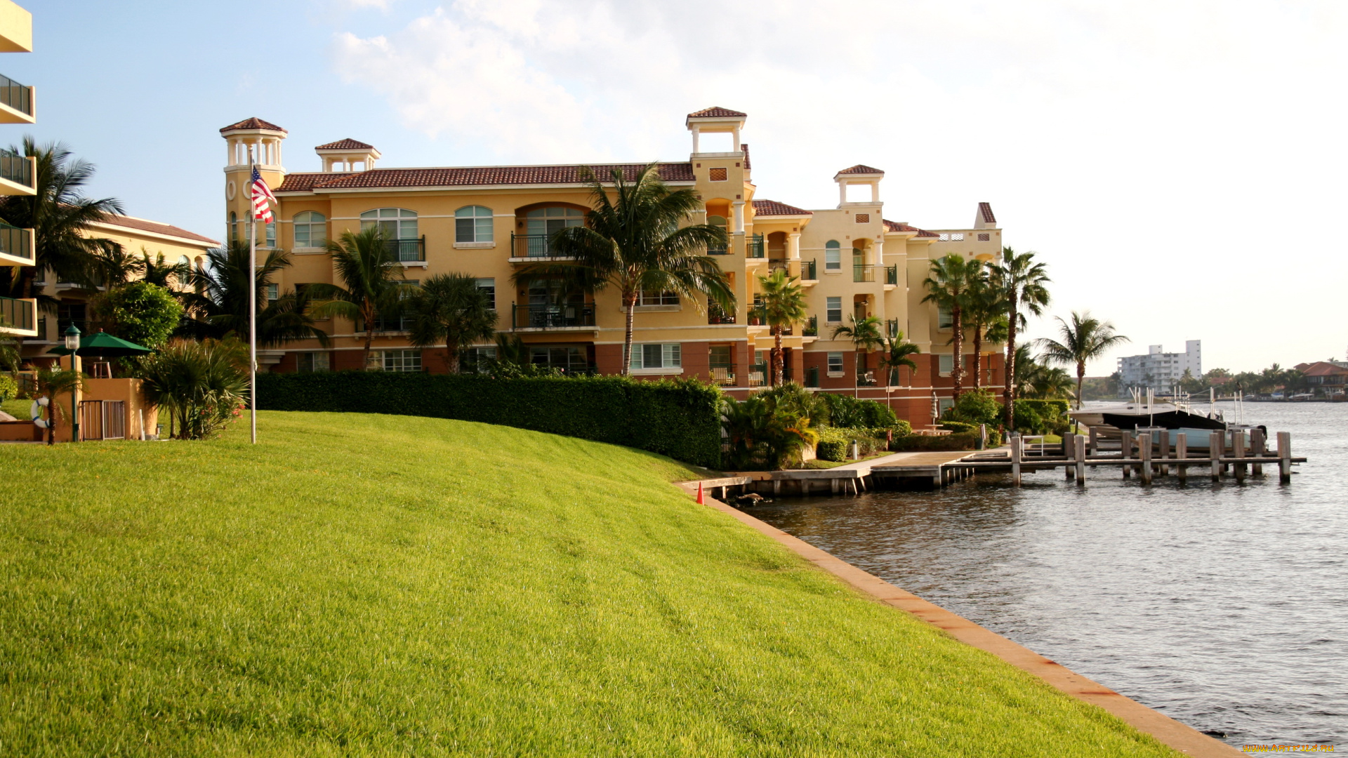 флорида, хиллсборо, бич, города, улицы, площади, набережные, хиллсборо-бич, река