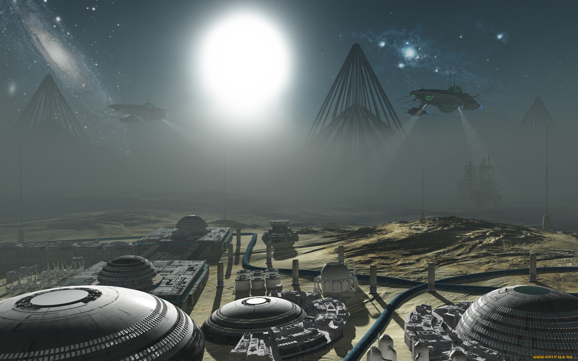 3д, графика, fractal, фракталы, дома