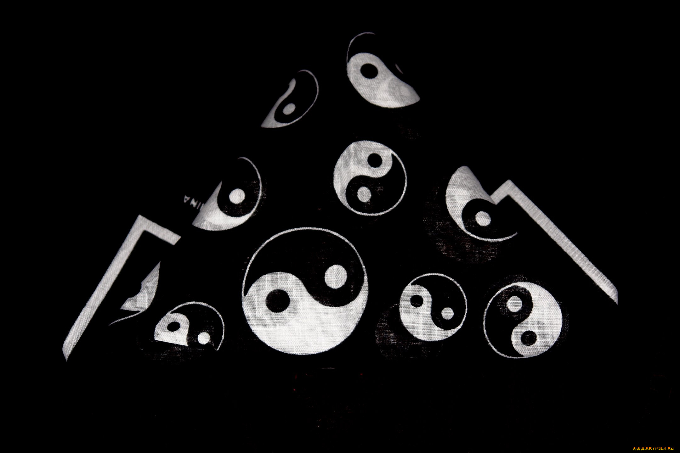 3д, графика, yin, yang, инь, Янь, инь-янь