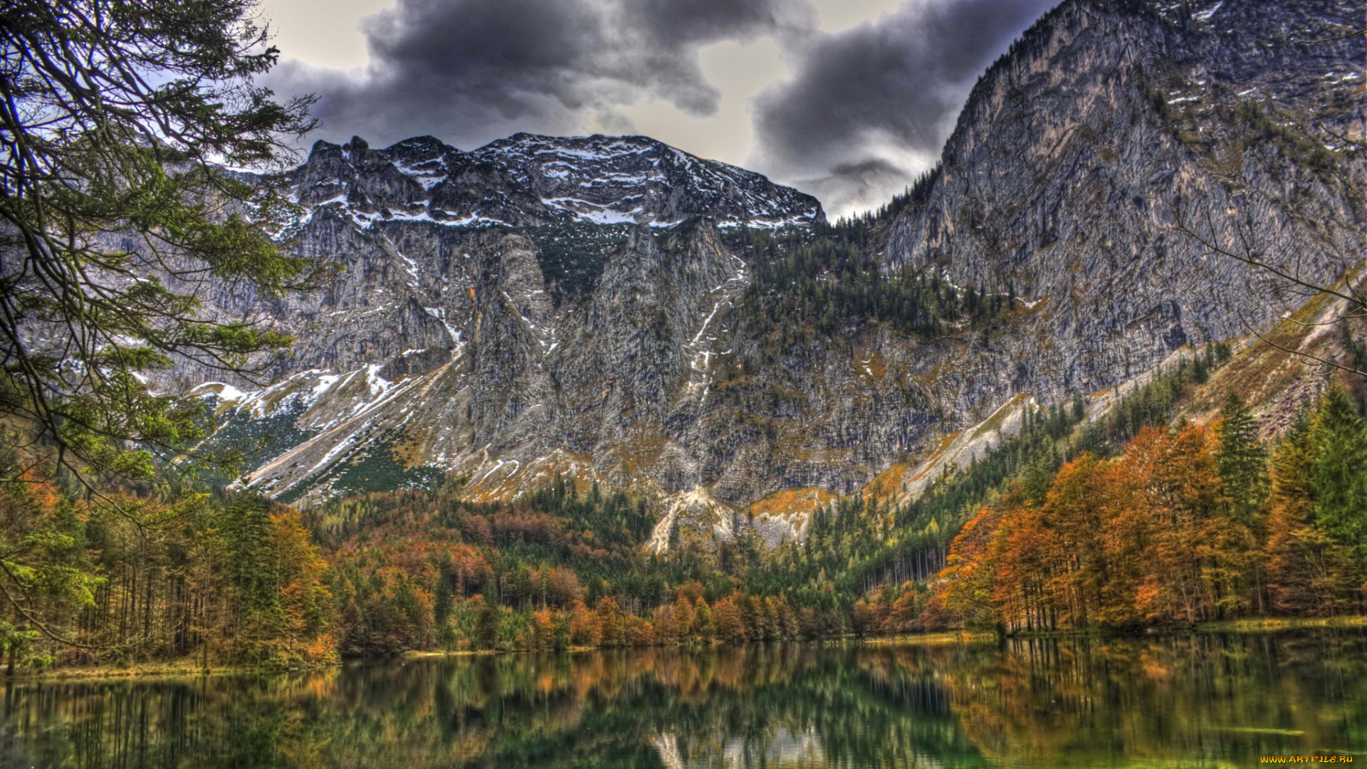 gmunden, austria, природа, горы, озеро
