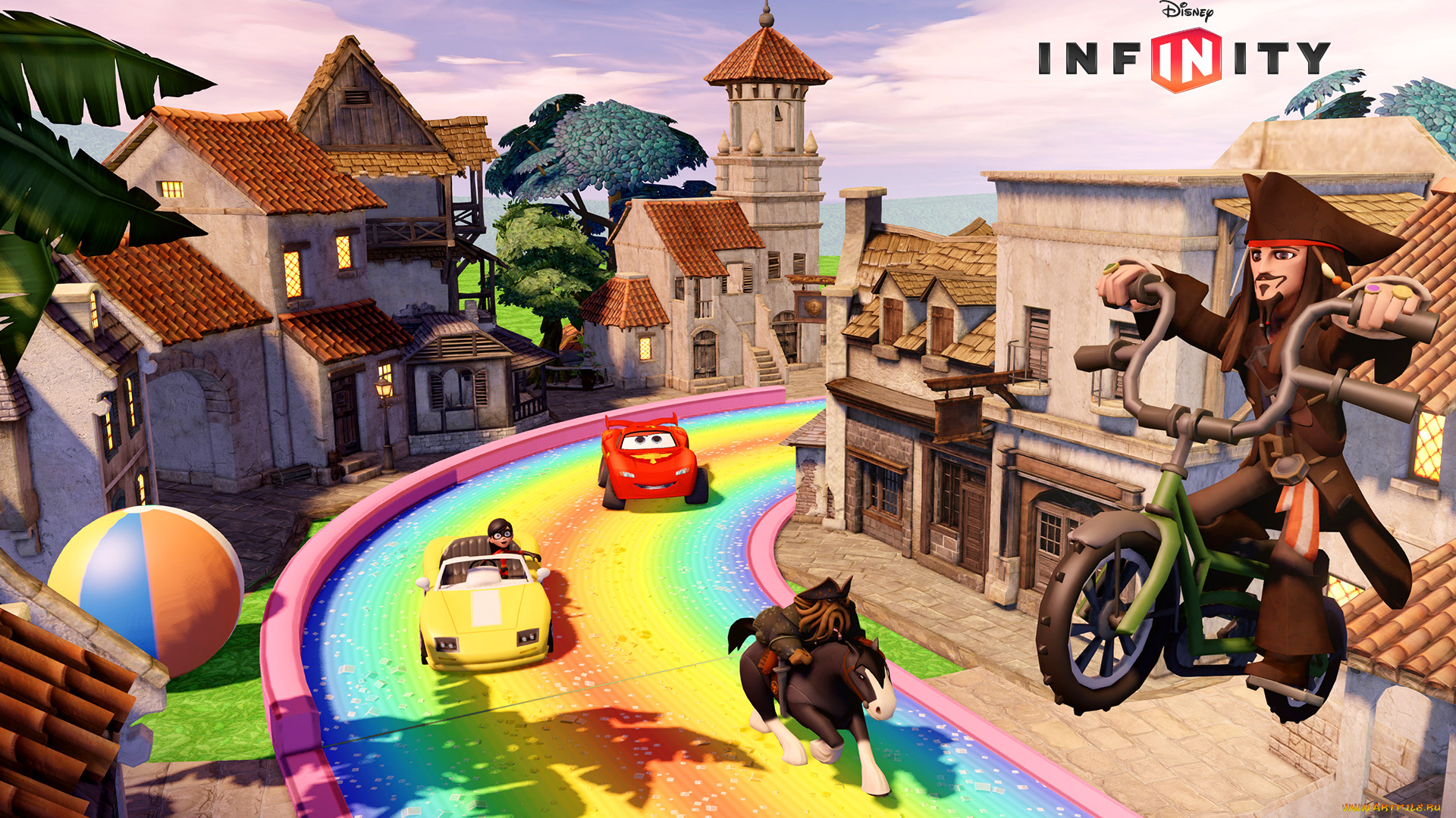 infinity, видео, игры, disney, улица, машины, лошадь