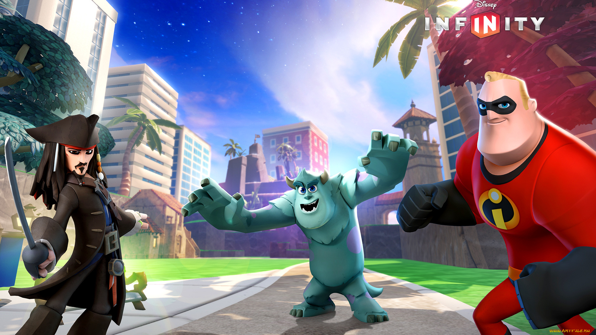 видео, игры, disney, infinity, улица, город