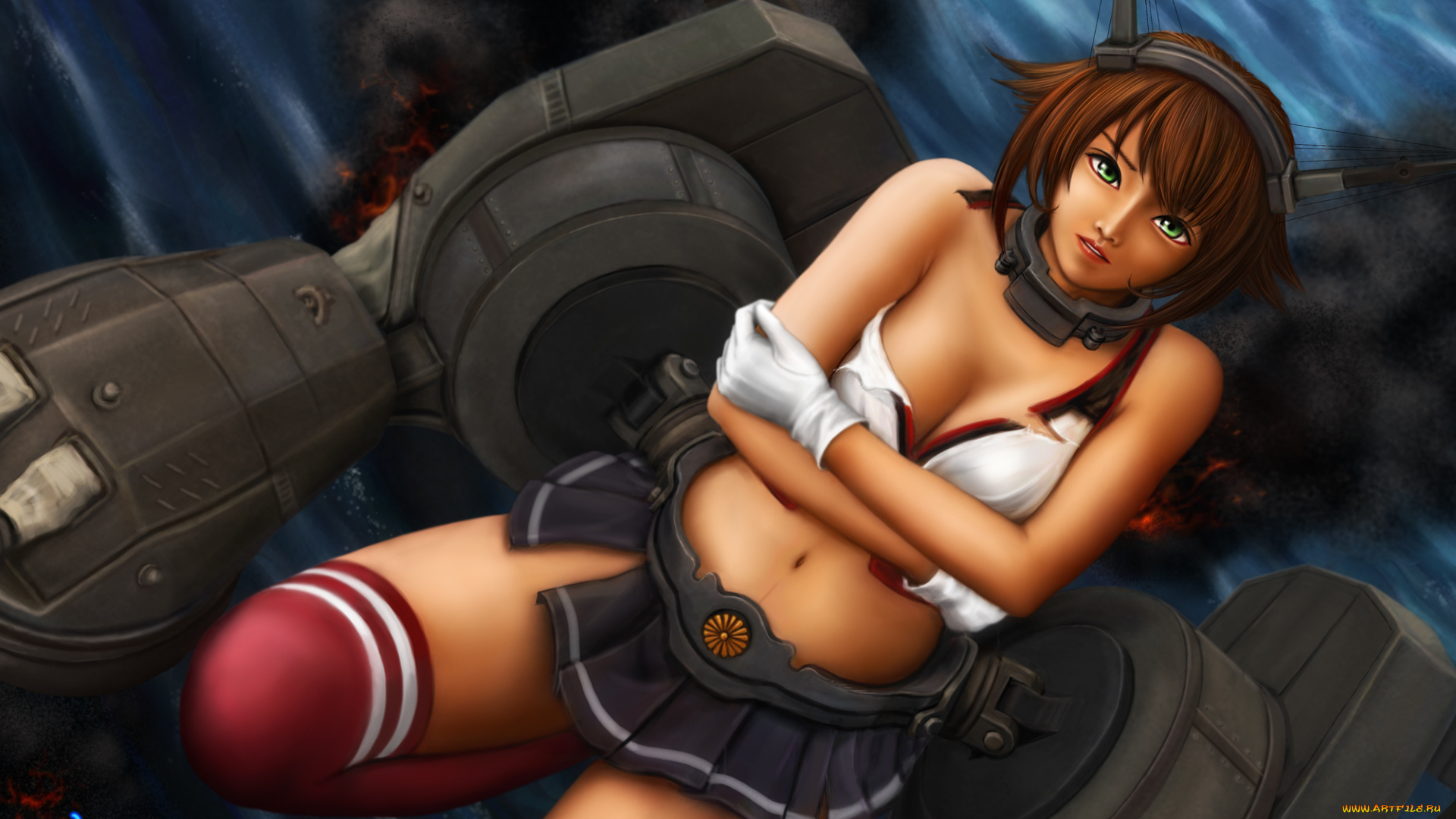 аниме, kantai, collection, kantai, collection, девушка