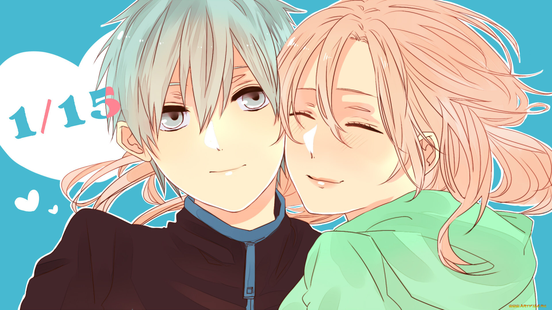 аниме, kuroko, no, baske, двое, арт, momoi, kuroko, no, basket