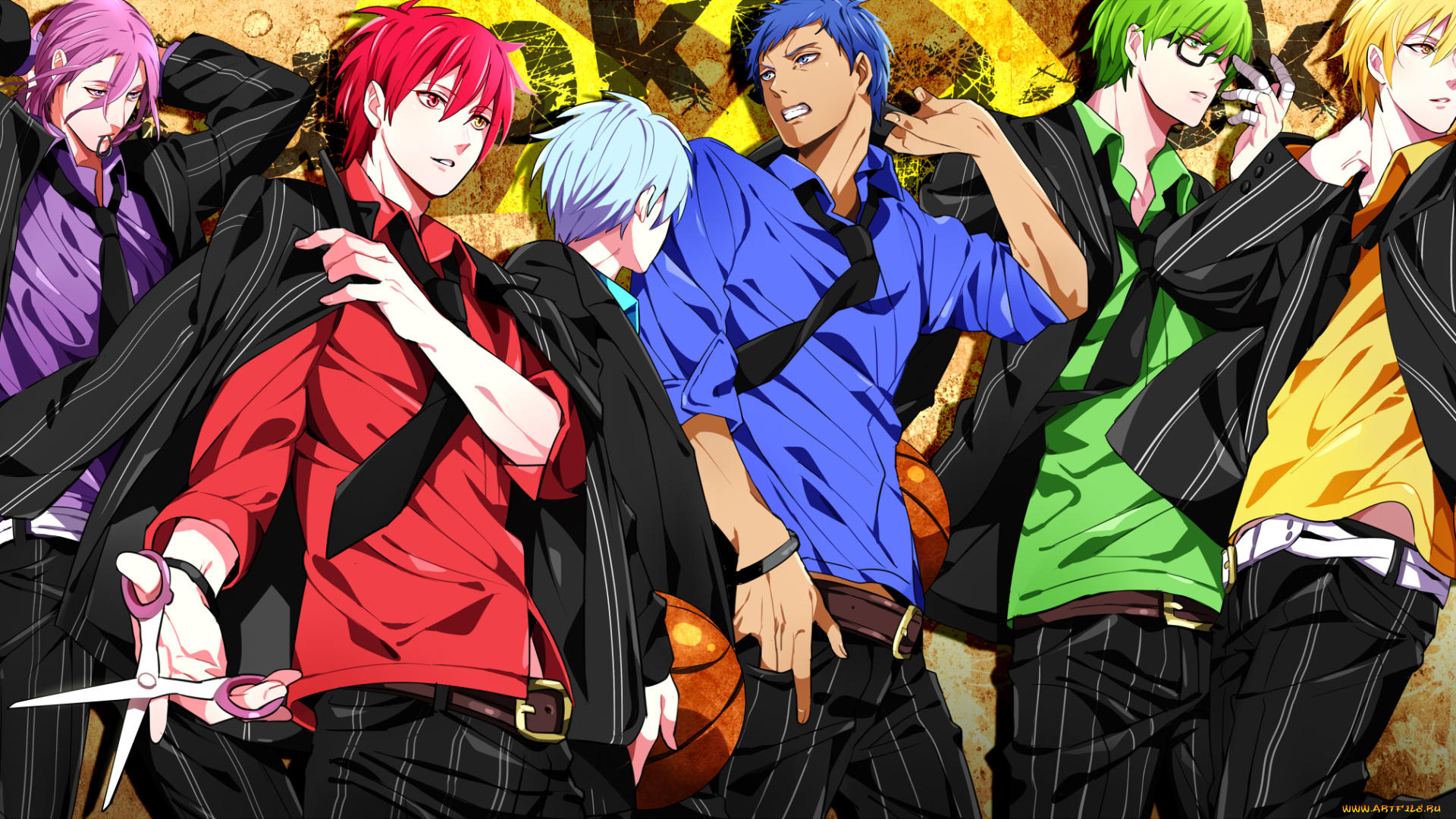 аниме, kuroko, no, baske, tetsuya, kuroko, yuna, shintarou, midorima, no, basket, ryouta, kise, баскетбол, куроко, daiki, aomine, atsushi, murasakibara, seijuurou, akashi