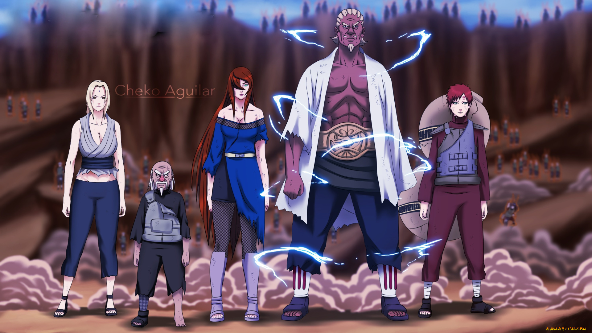 аниме, naruto, каге